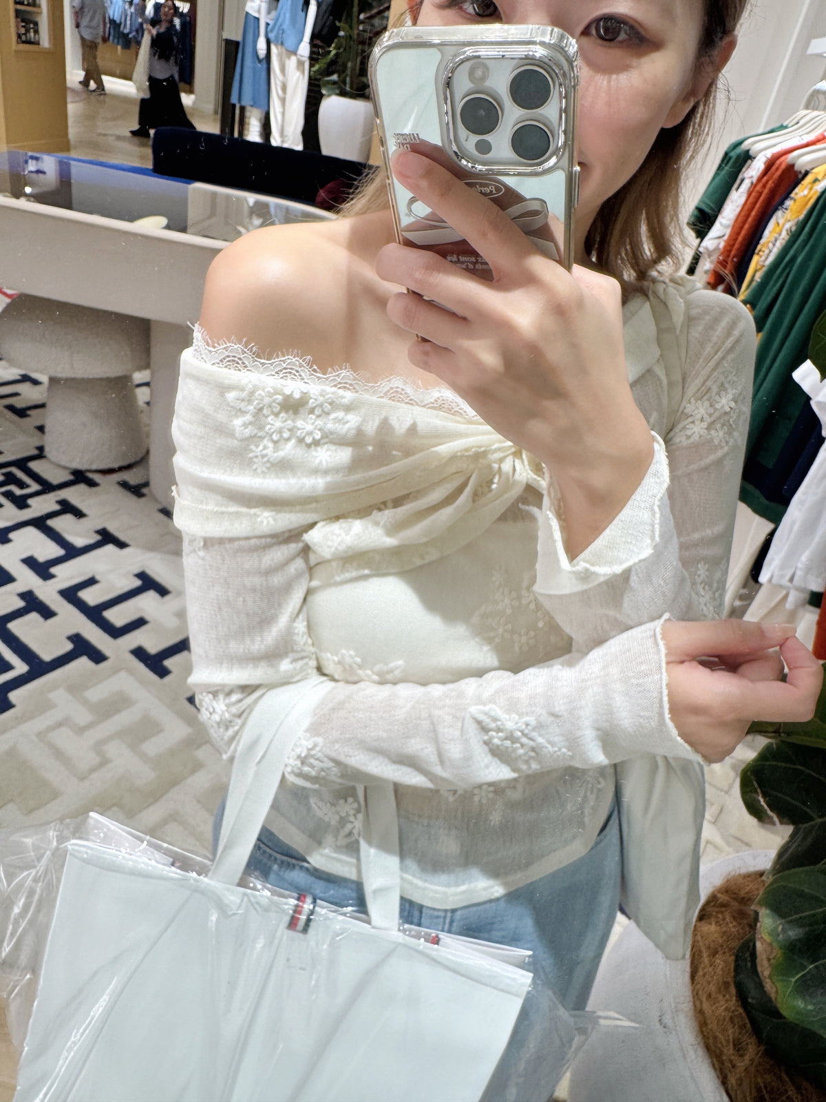 V lace top
