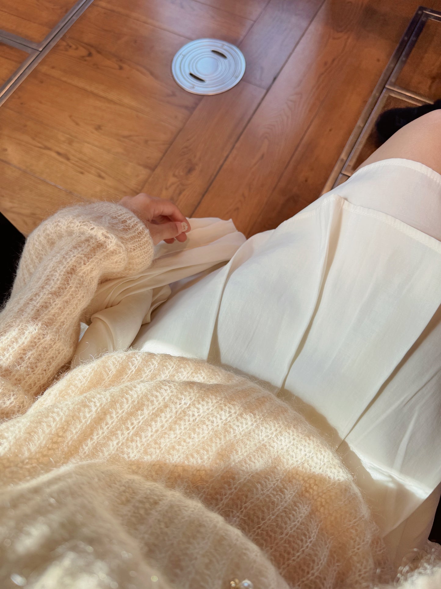 Apricot crush knit