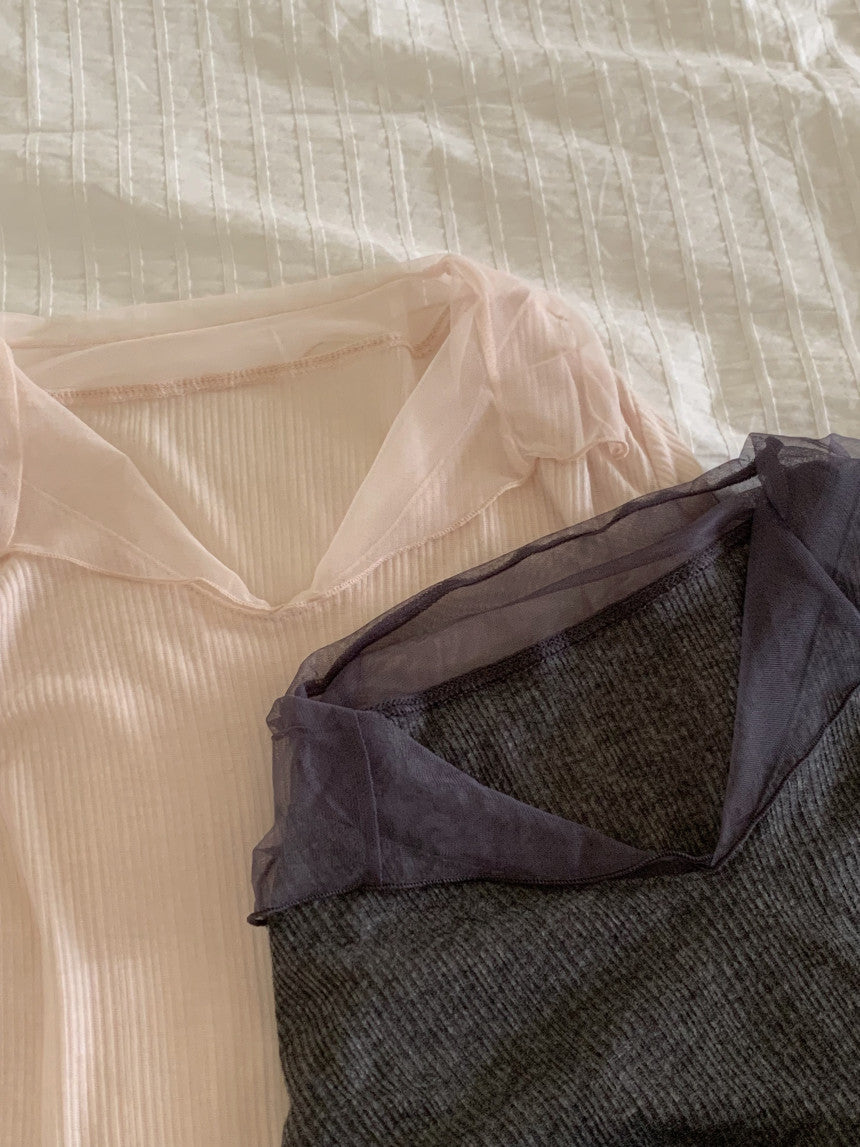 Collared tee(2 colors)