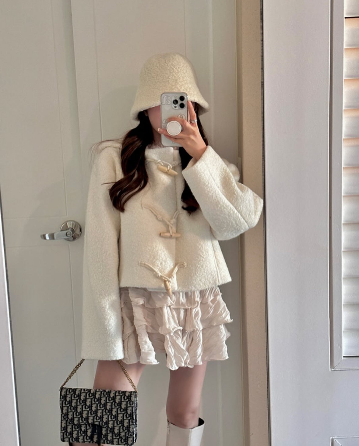 40 wool)Cicley hooded coat