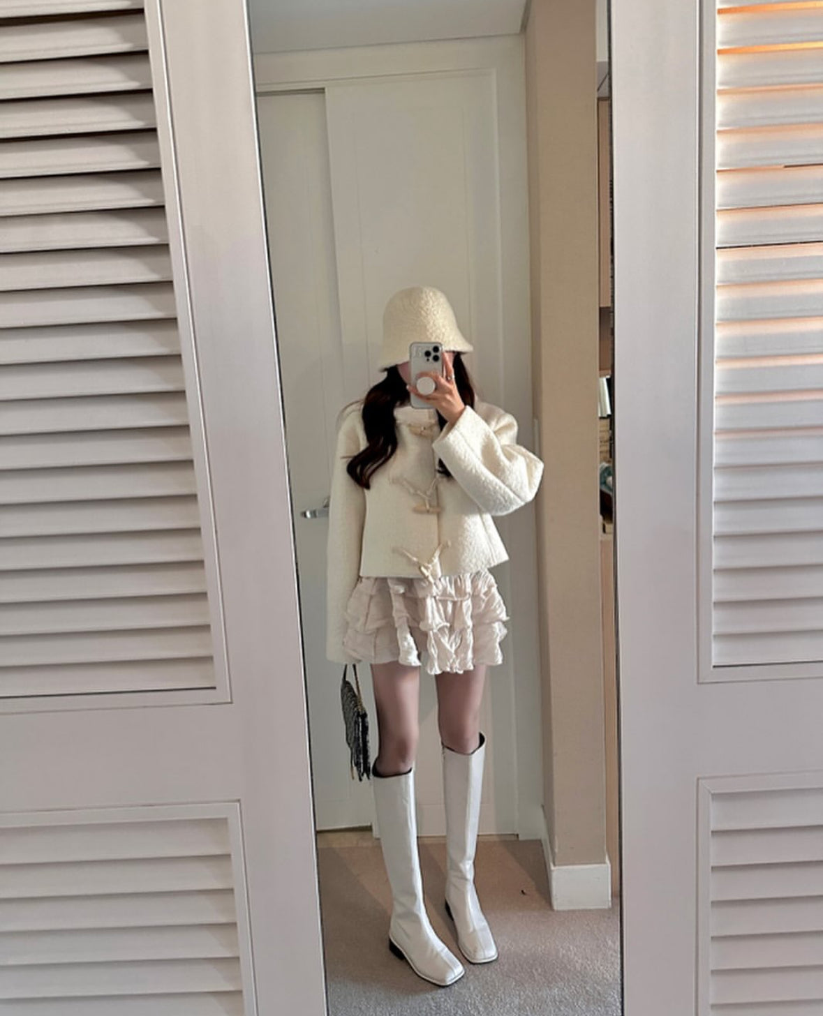 40 wool)Cicley hooded coat