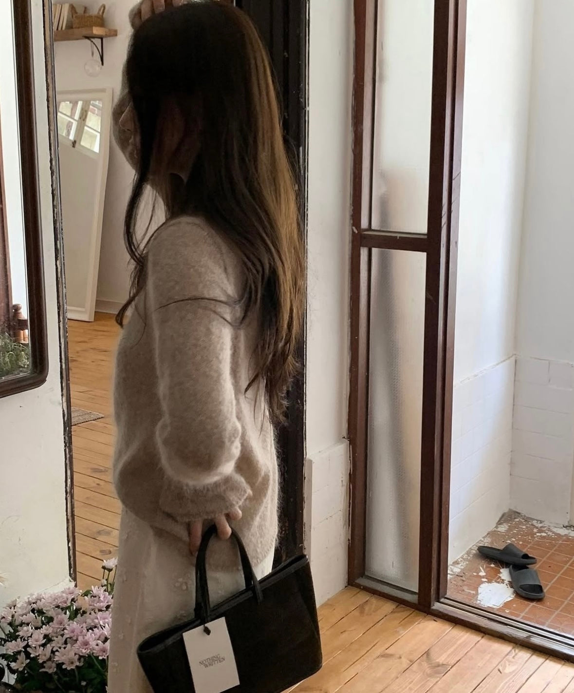 🦙70 kid mohair)Muslin knit