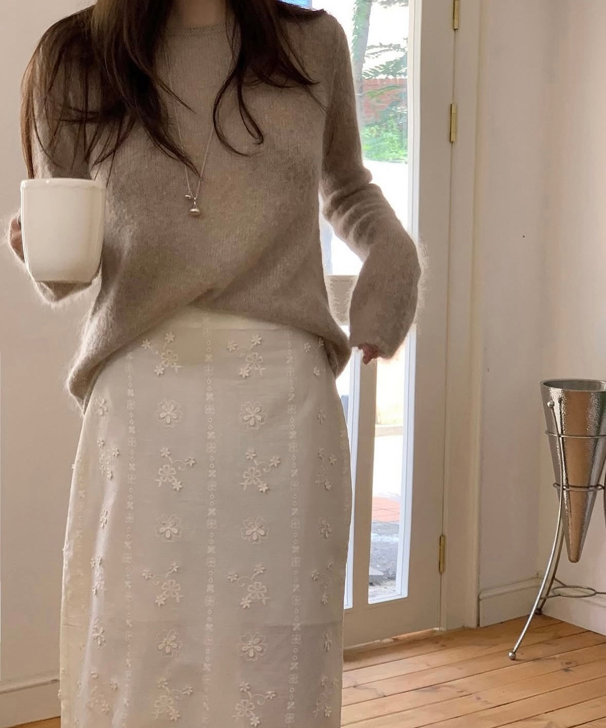 🦙70 kid mohair)Muslin knit