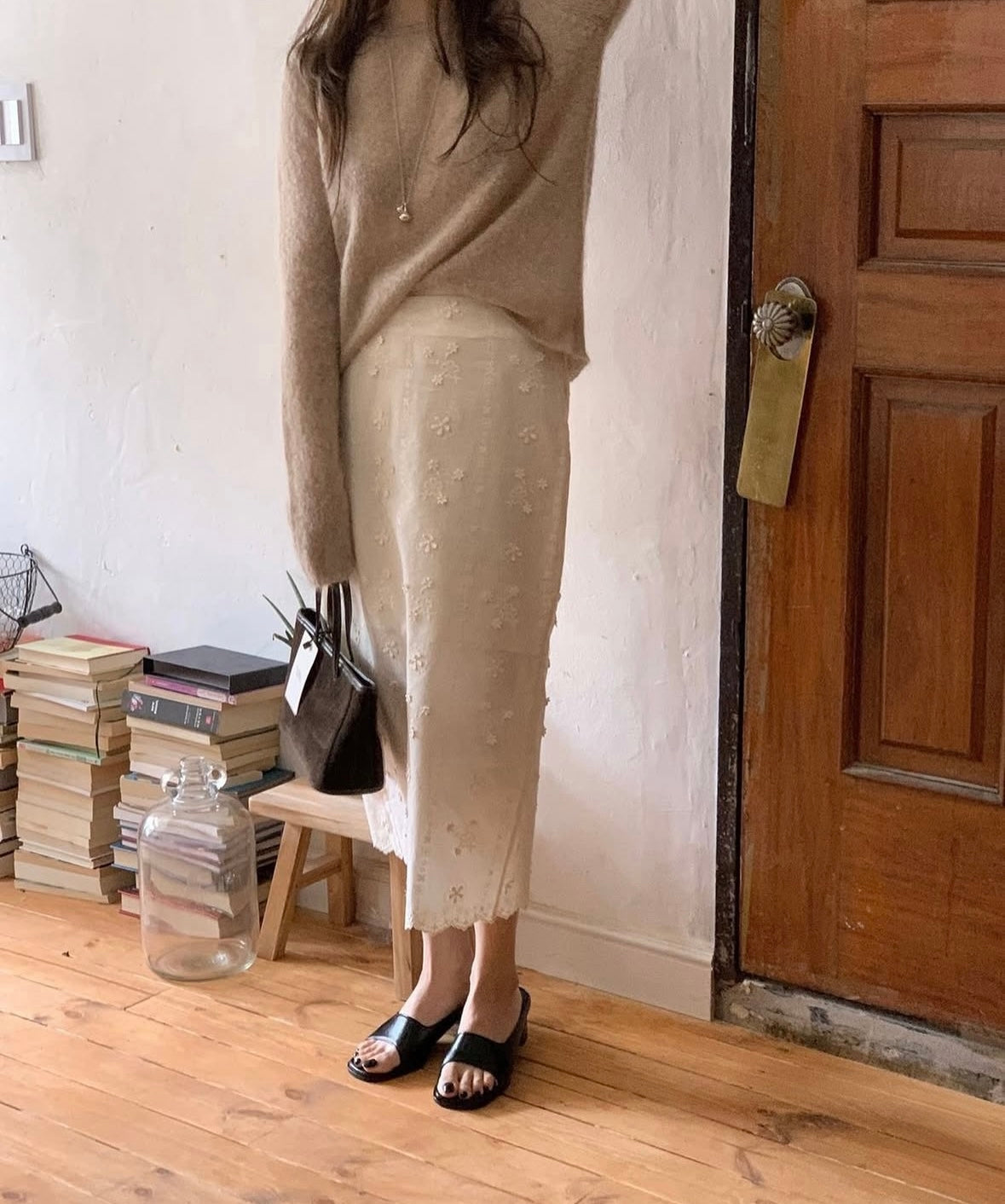 🦙70 kid mohair)Muslin knit