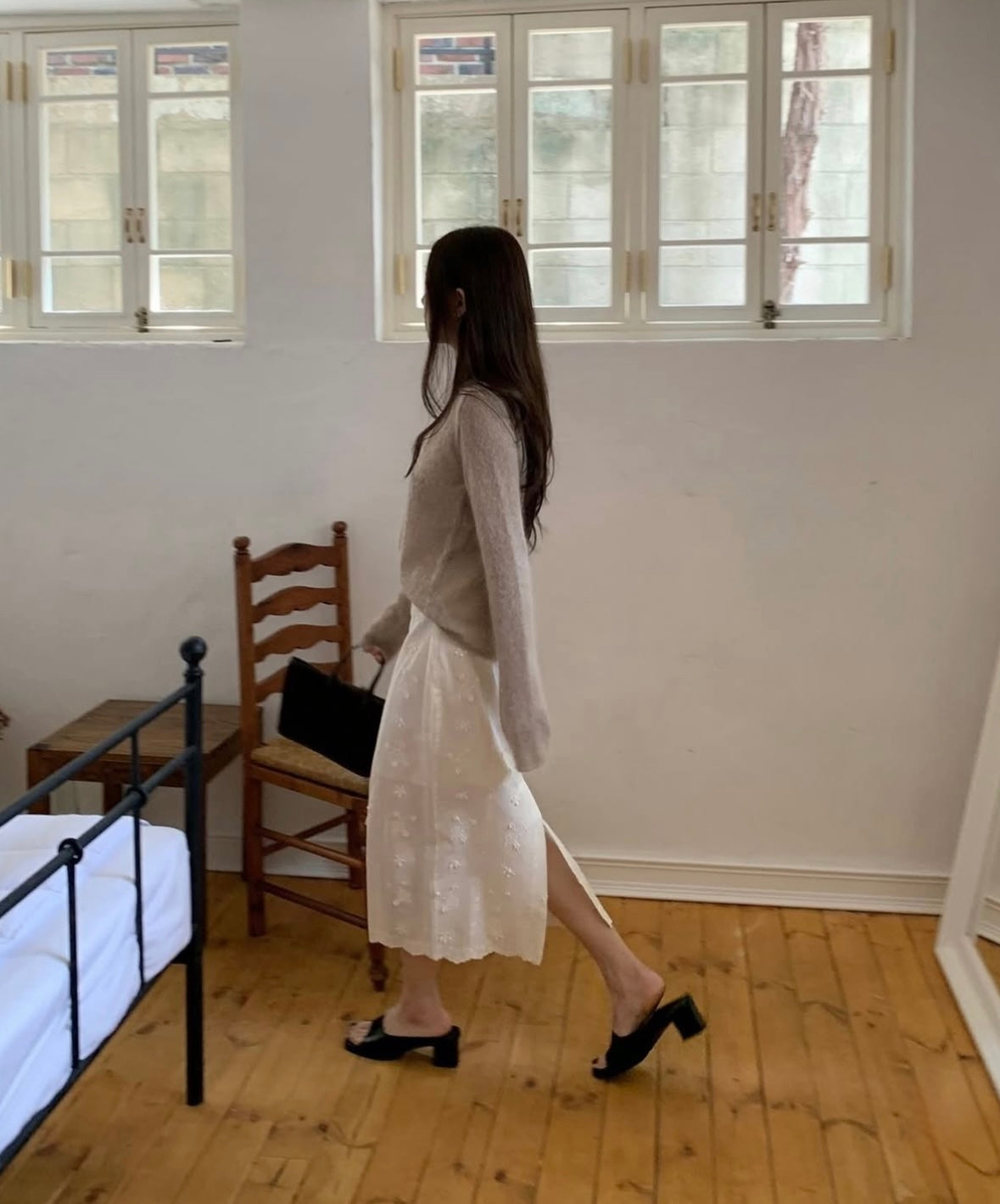 🦙70 kid mohair)Muslin knit