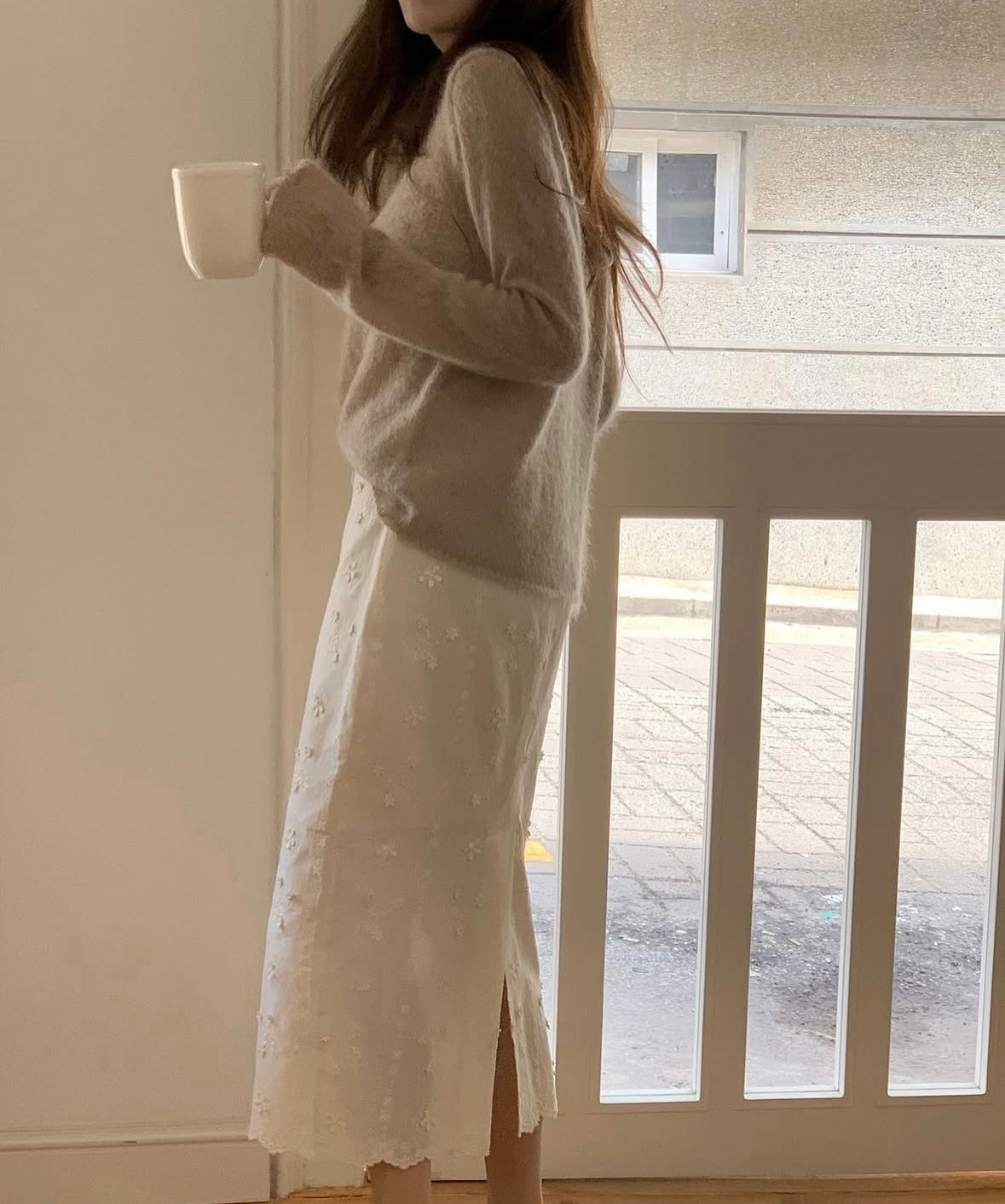 🦙70 kid mohair)Muslin knit