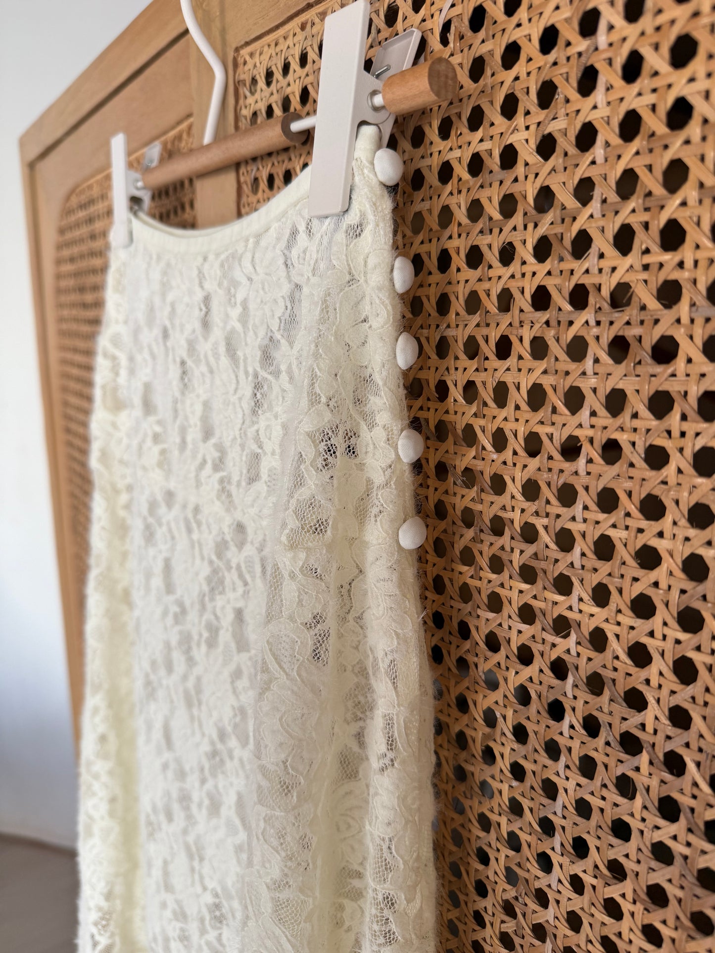 Ladder lace skirt set