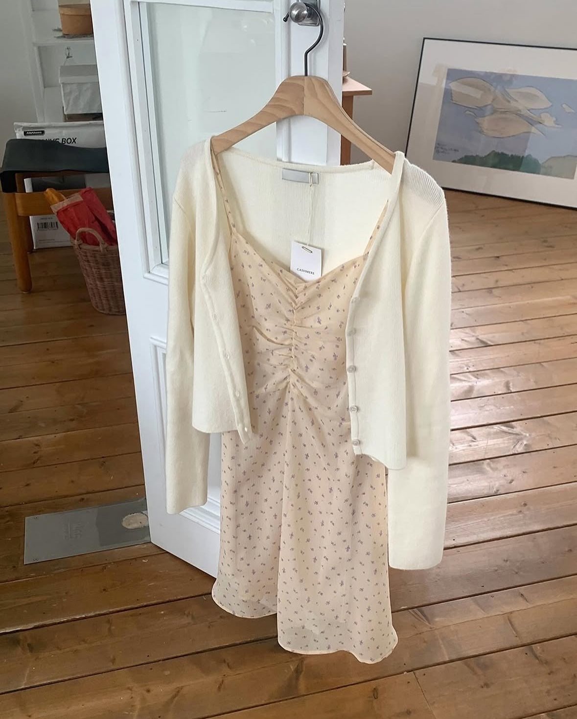 Serene chiffon mini dress