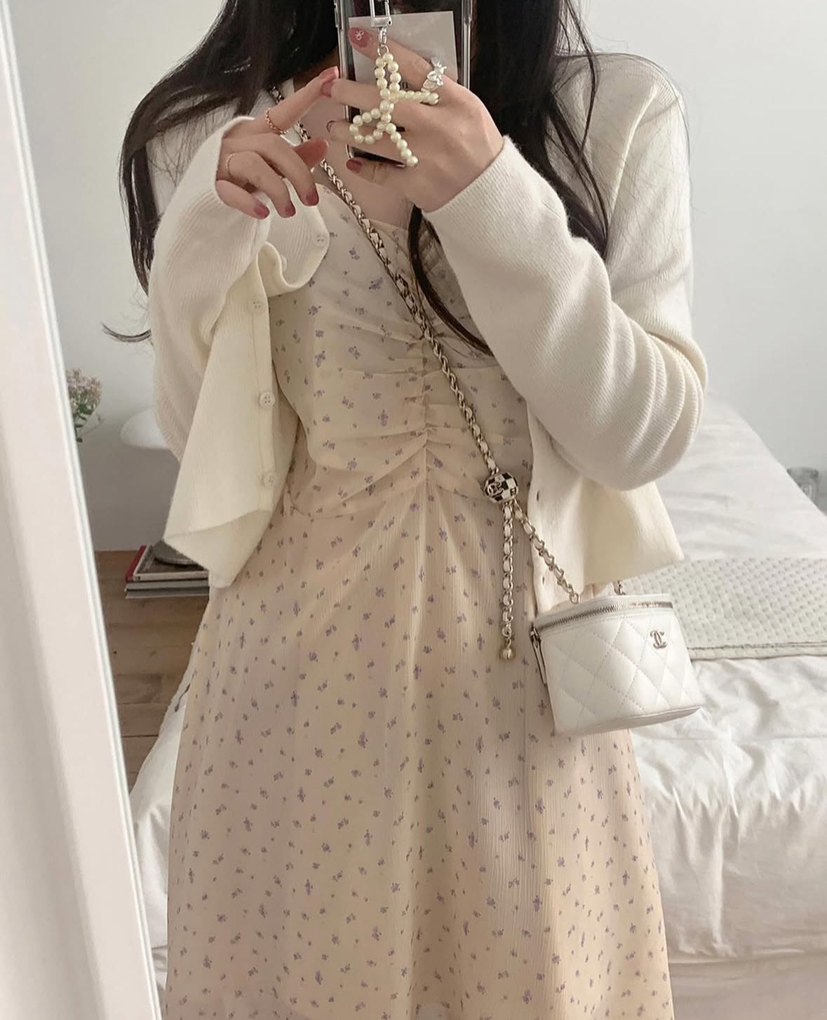 Serene chiffon mini dress