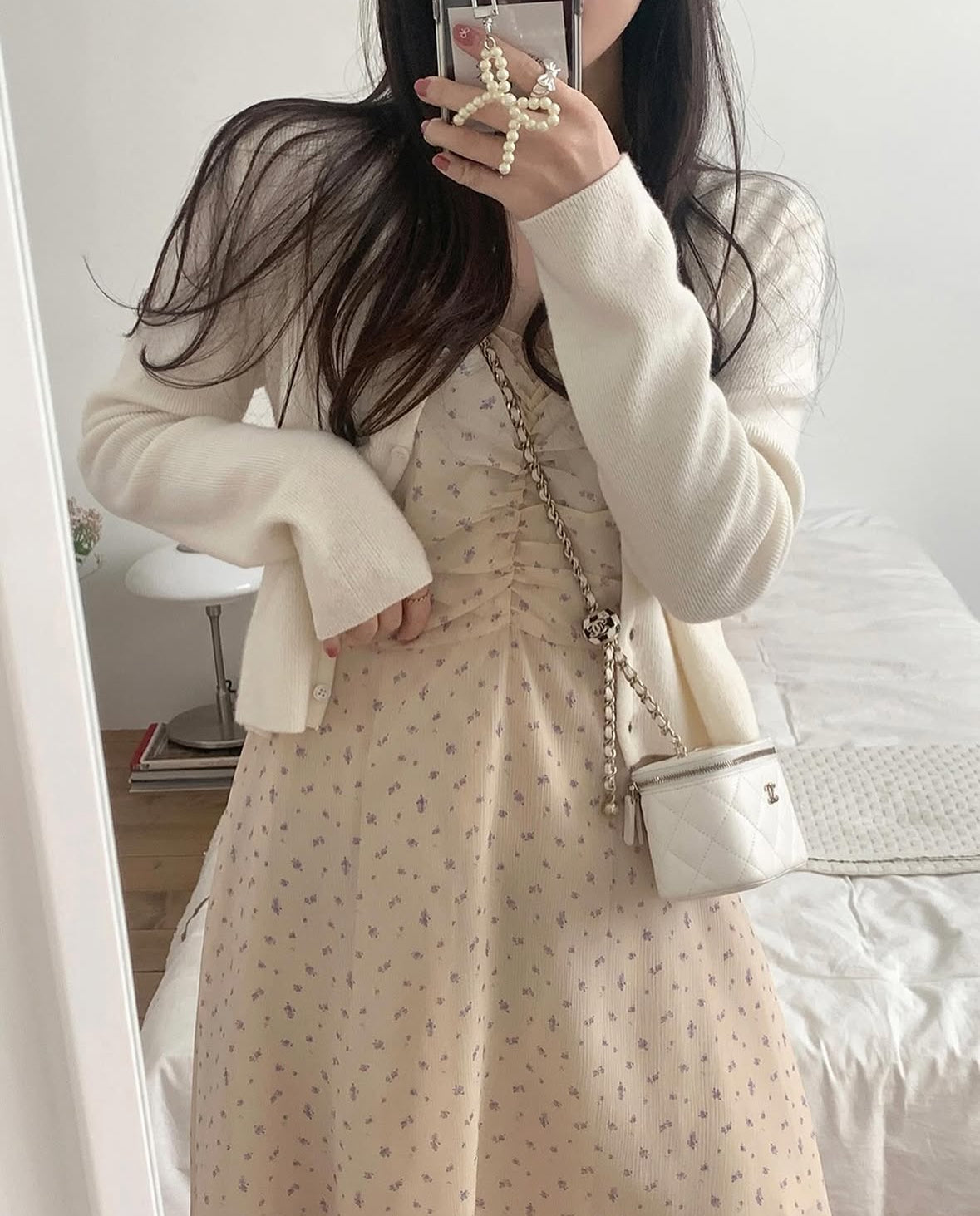 Serene chiffon mini dress