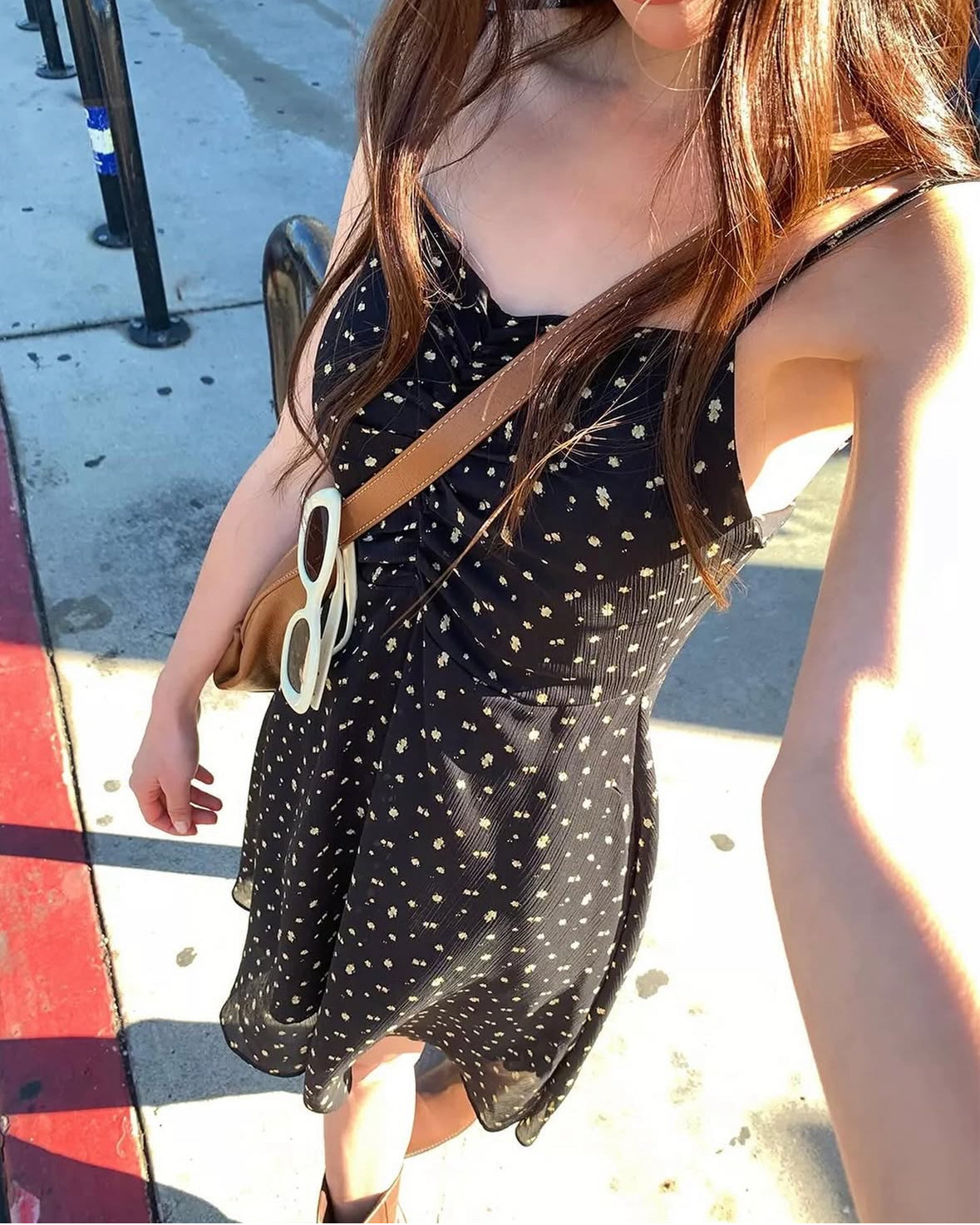 Serene chiffon mini dress