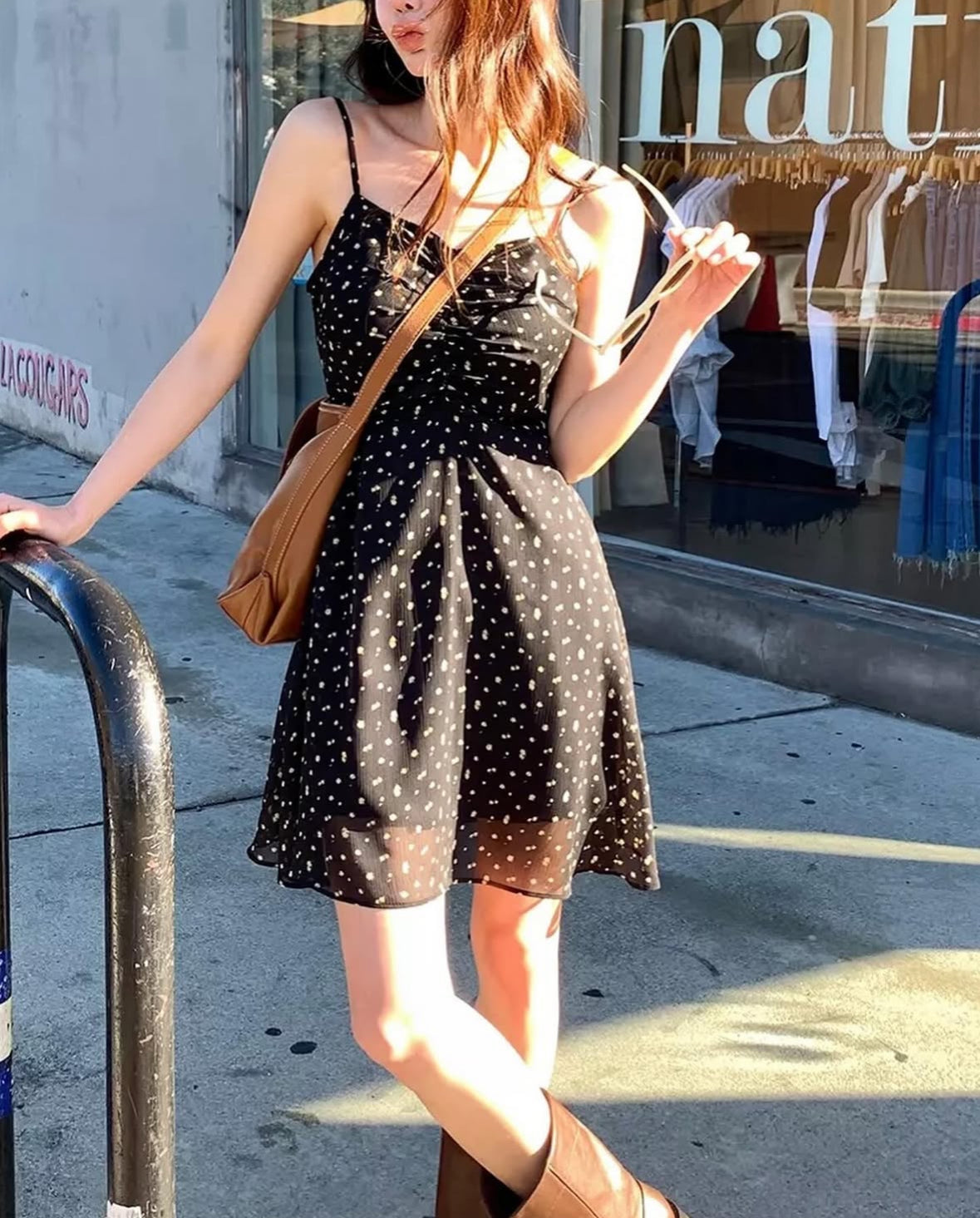 Serene chiffon mini dress