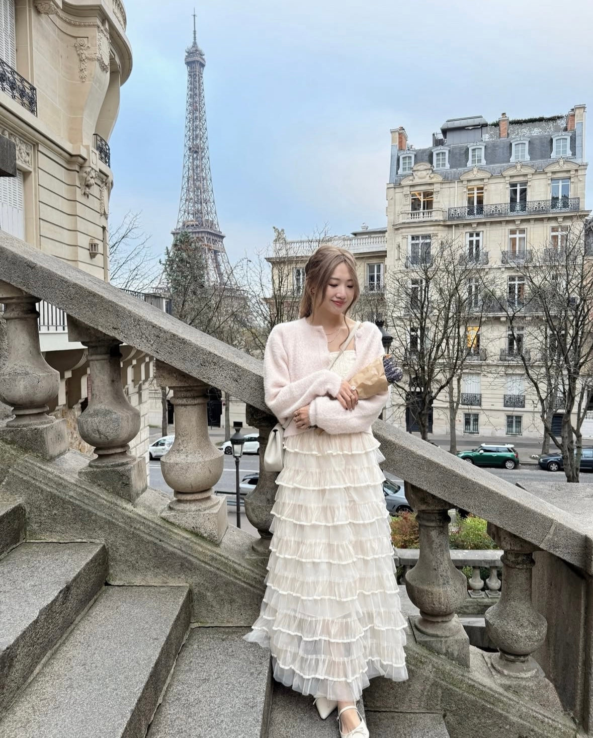 Swan long skirt(2 colors)