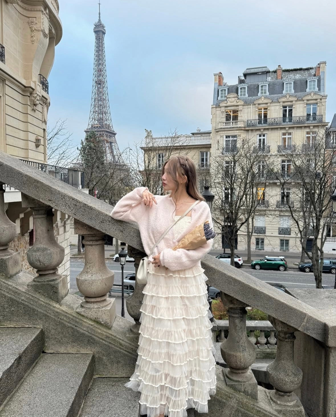 Swan long skirt(2 colors)