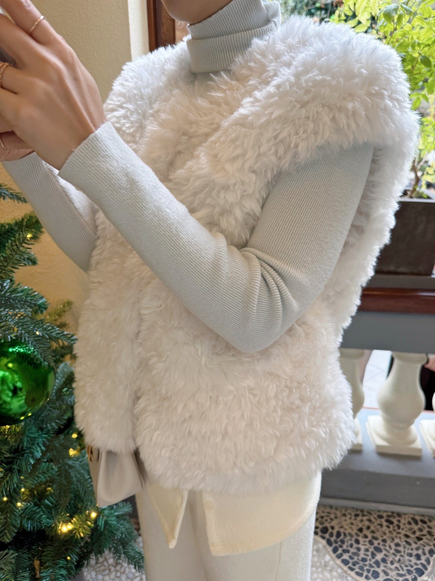 White christmas vest