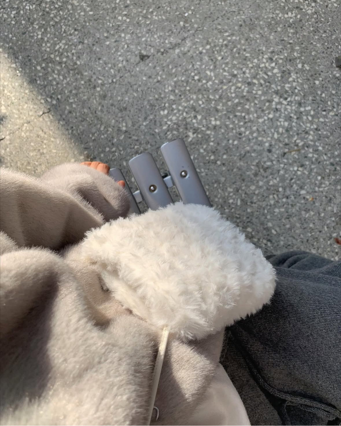 Bunny handmade fur bag