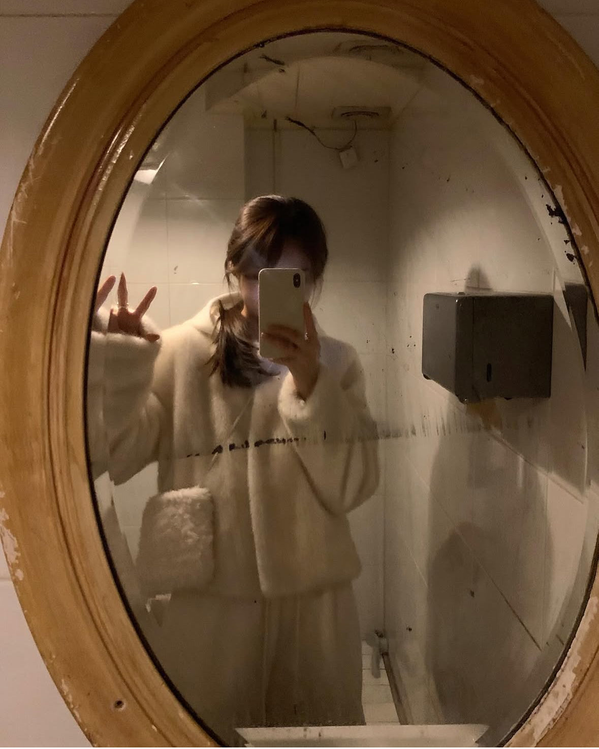 Bunny handmade fur bag