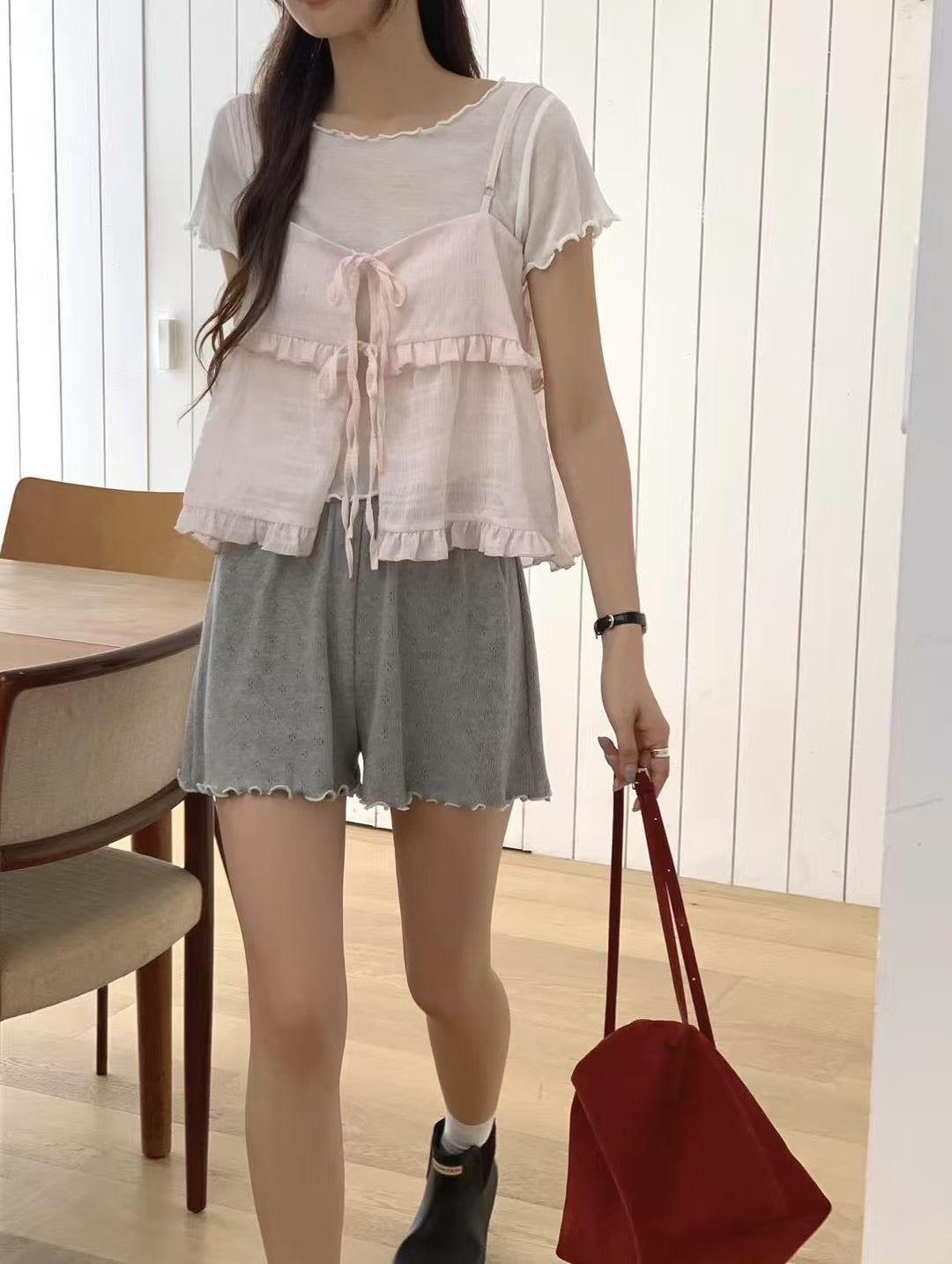 Wool tencel tee(5 colors)