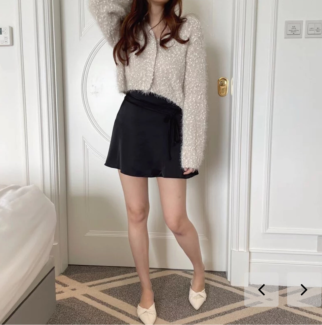 Shirring skirt(2 colors)