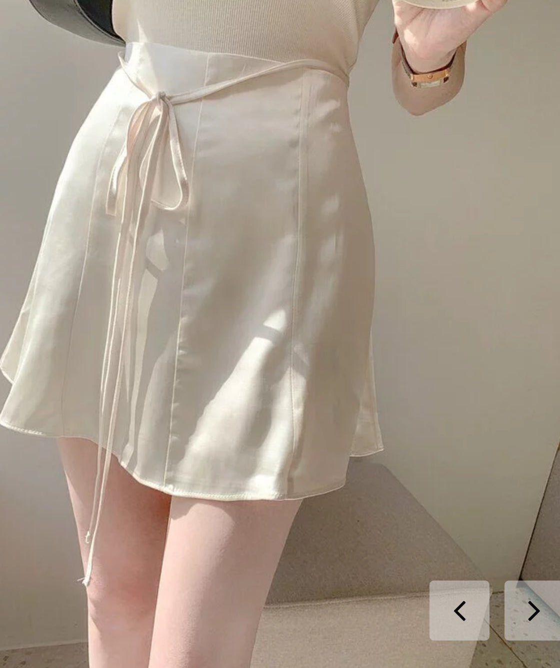 Shirring skirt(2 colors)