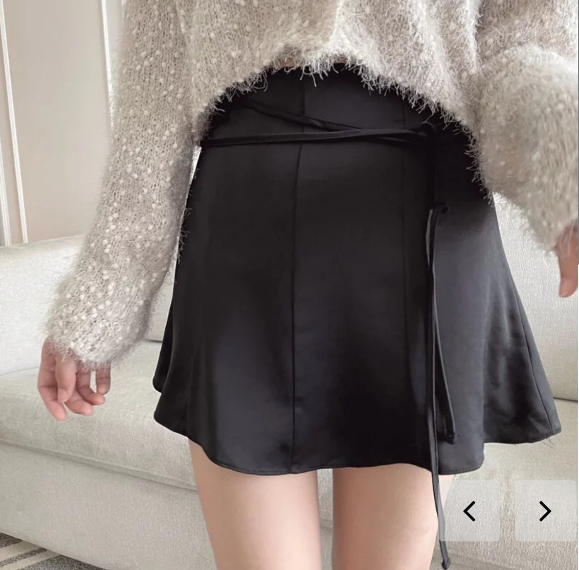 Shirring skirt(2 colors)