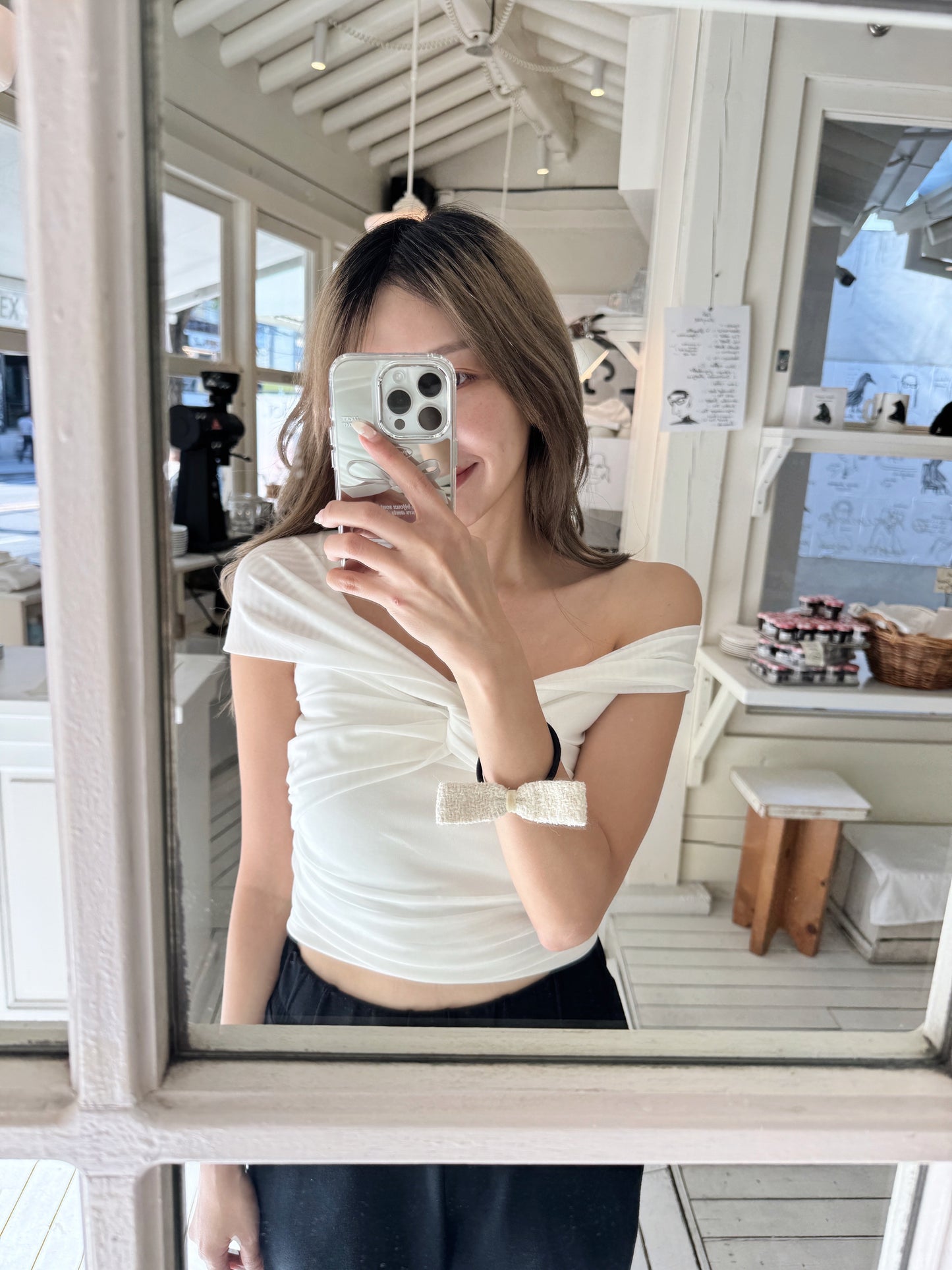 Air ribbon top