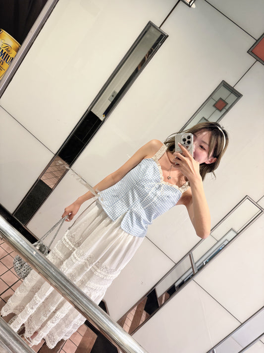 Butterfly ruffle skirt