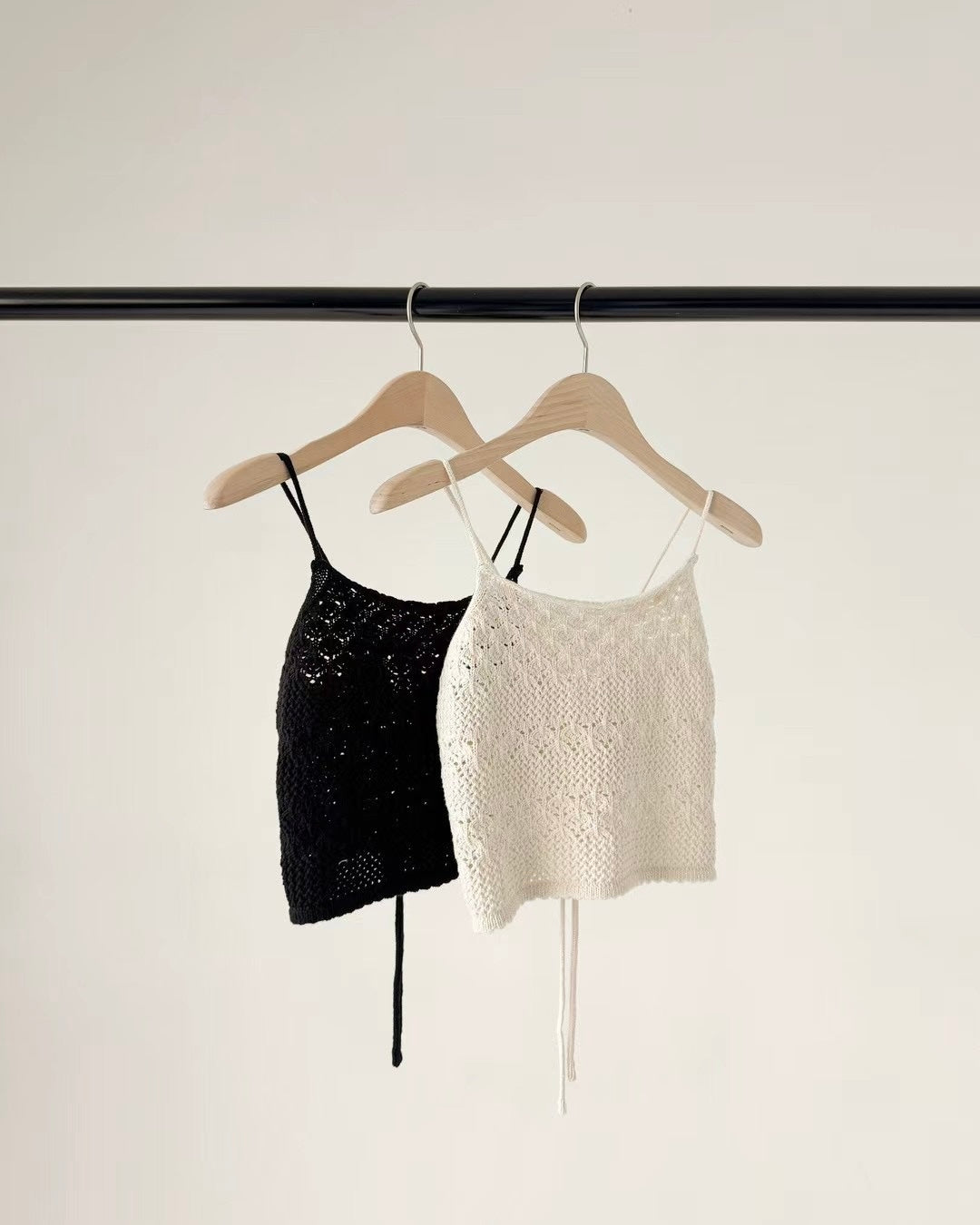 Crochet string top knit(2 colors)