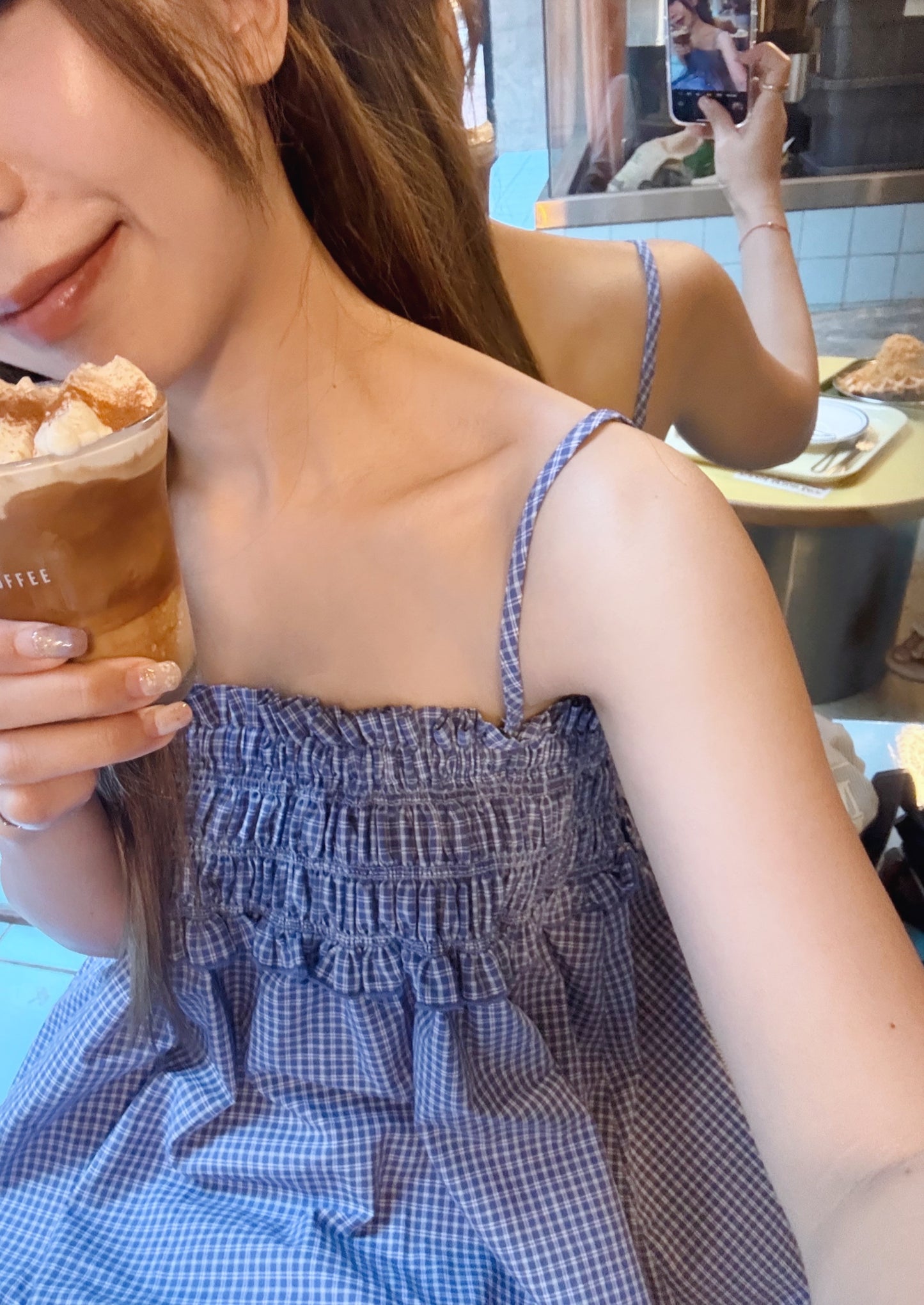 Inside long bustier