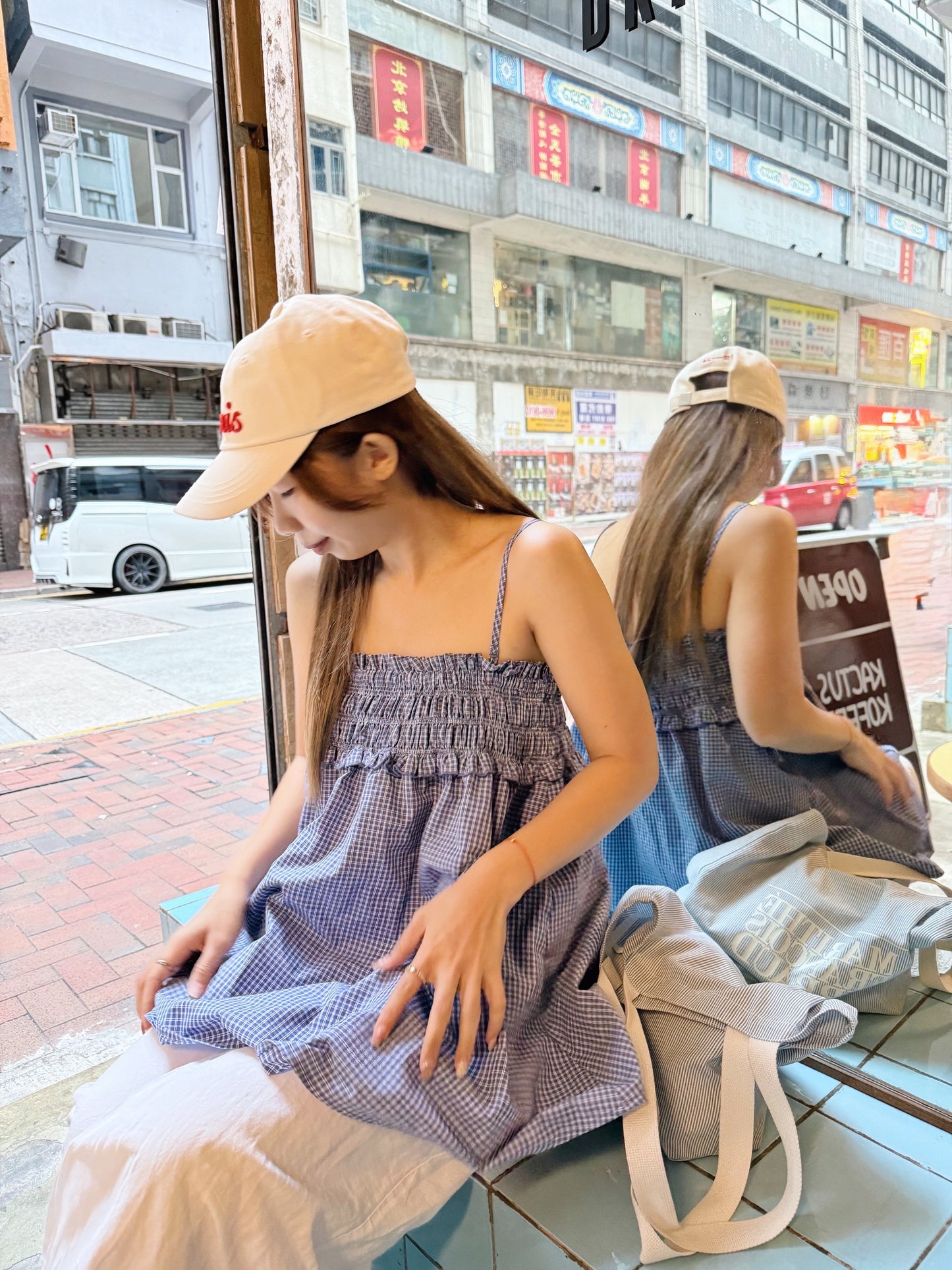 Inside long bustier
