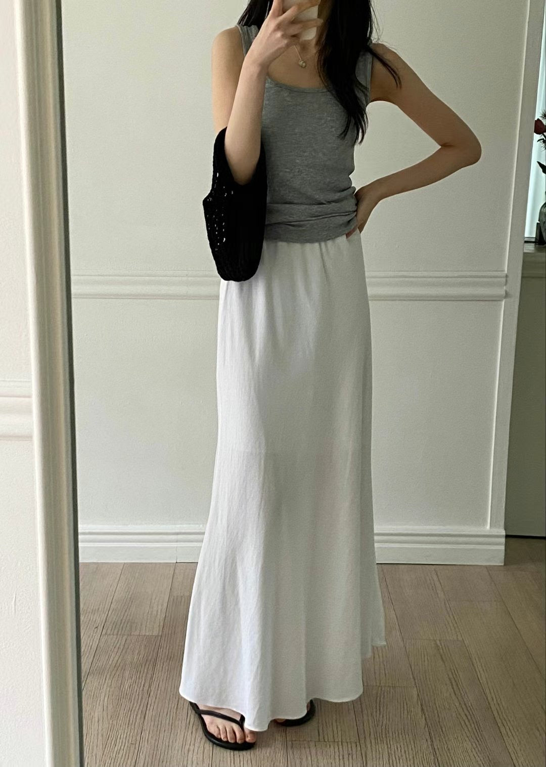 Linen sha skirt