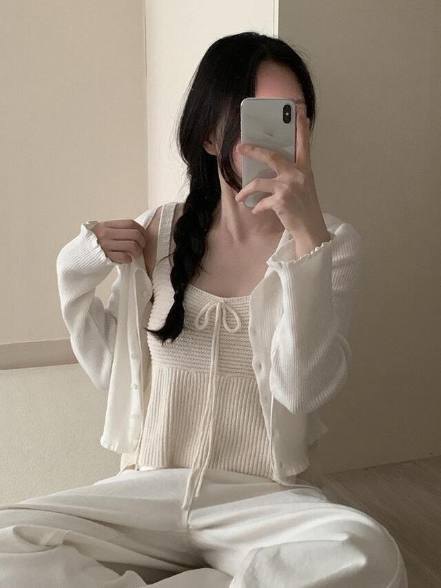 Sense knit sleeveless (2 colors)