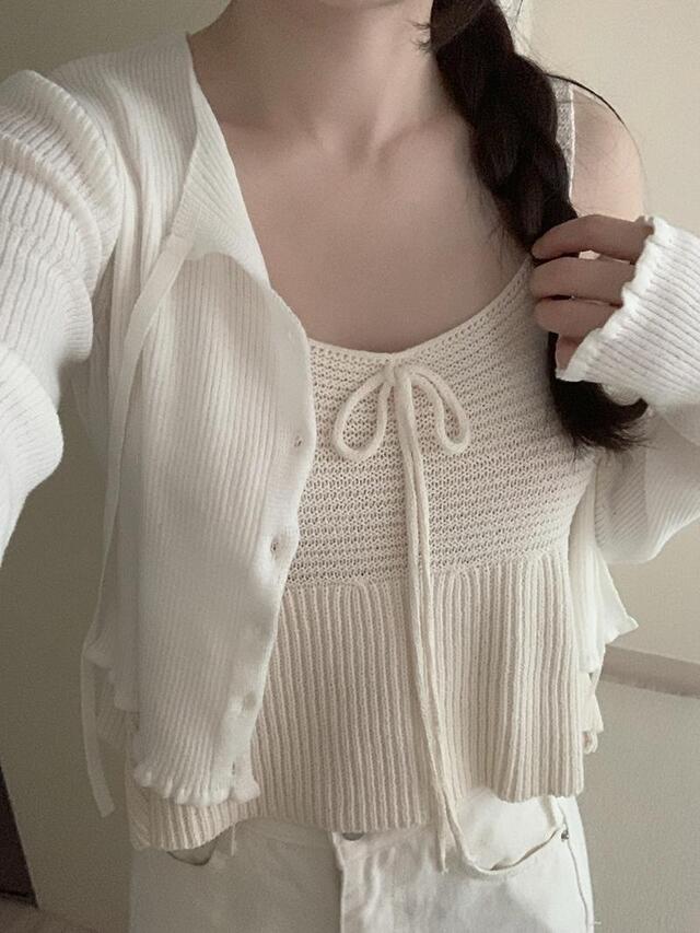 Sense knit sleeveless (2 colors)