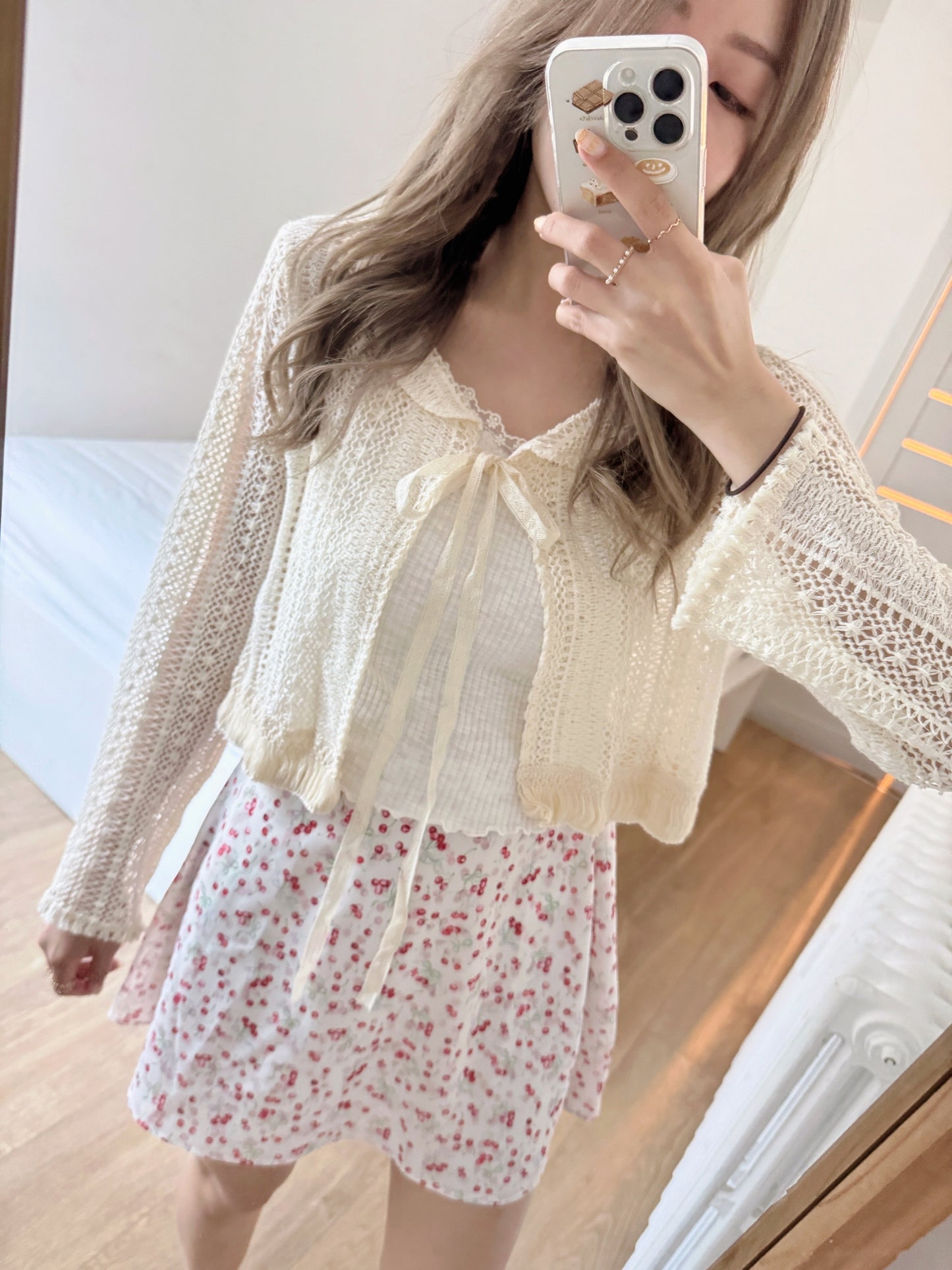 Handmade 🇹🇭鈎織麻線開衫