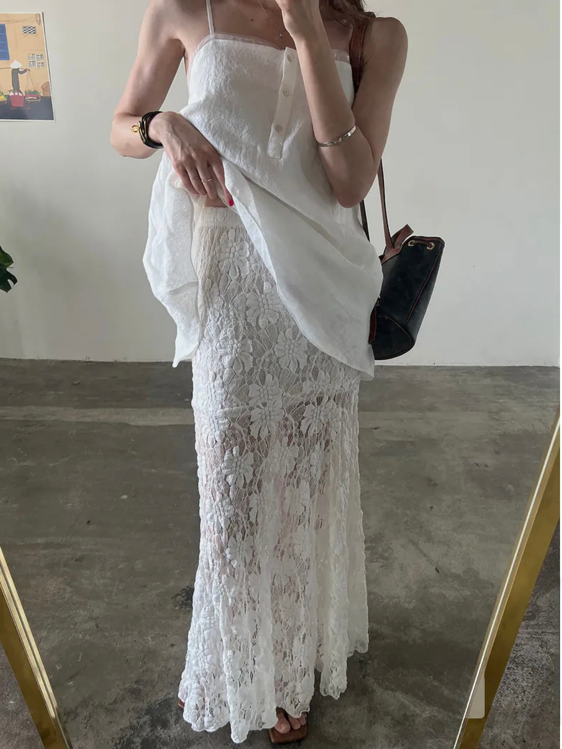 Lace banding skirt（new version)