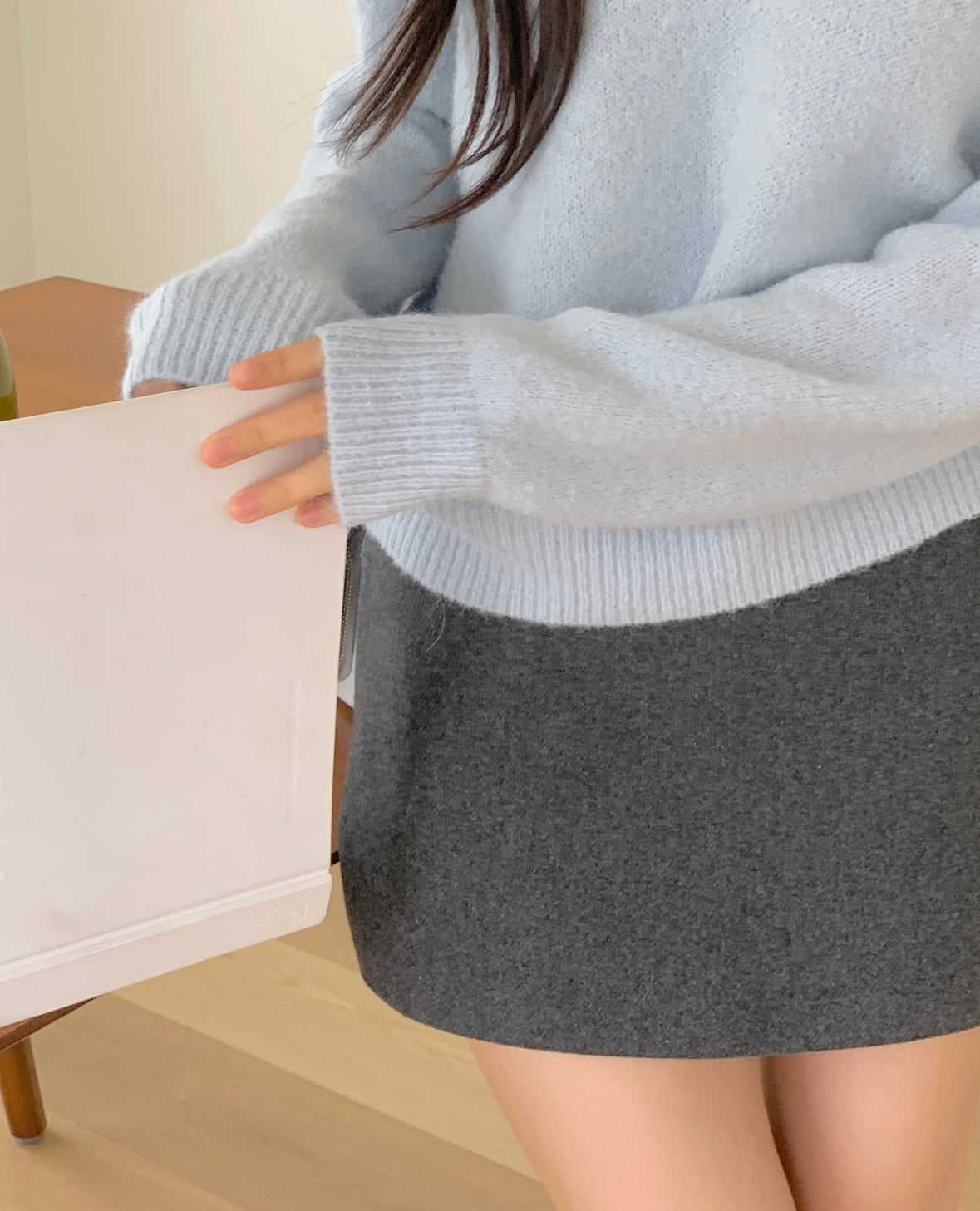 Via scallop sweater(3 colors)