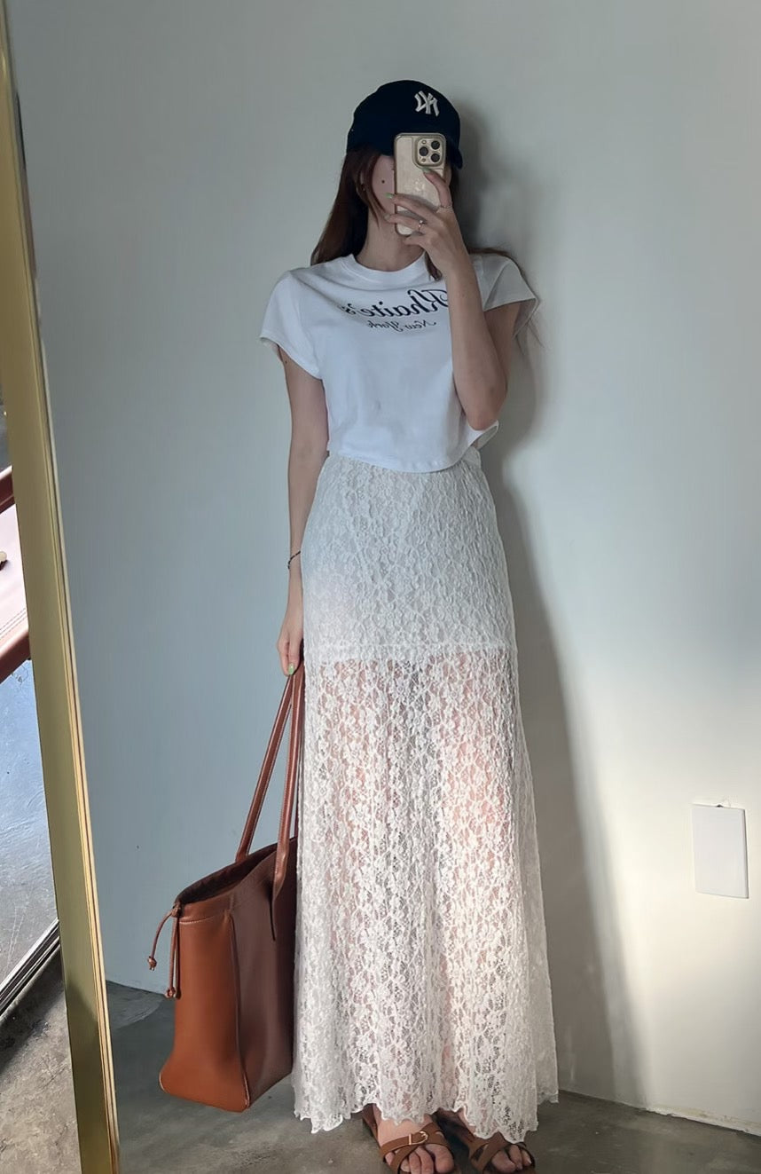 Lace banding skirt（new version)