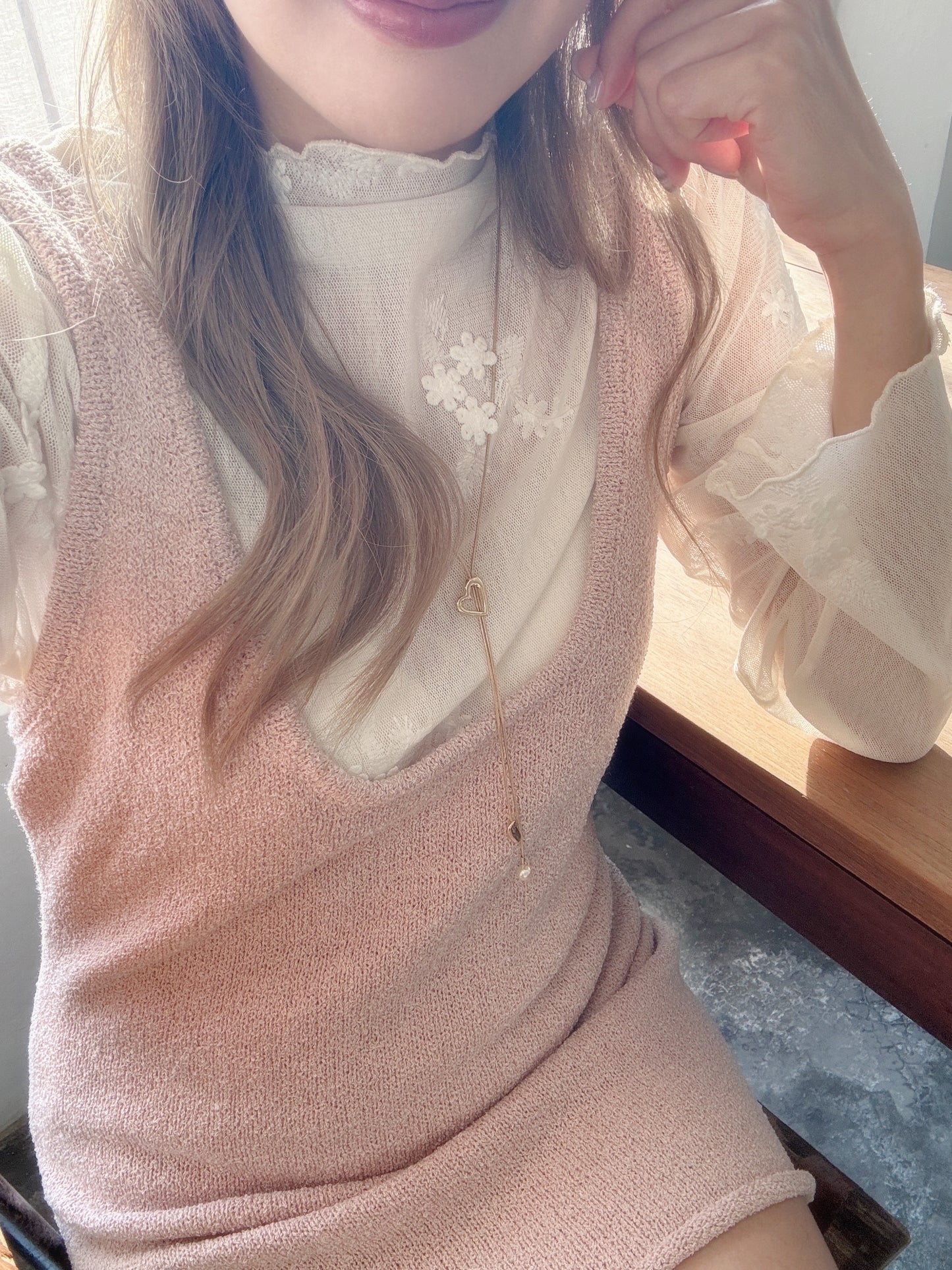 Cotton candy knit mini ops