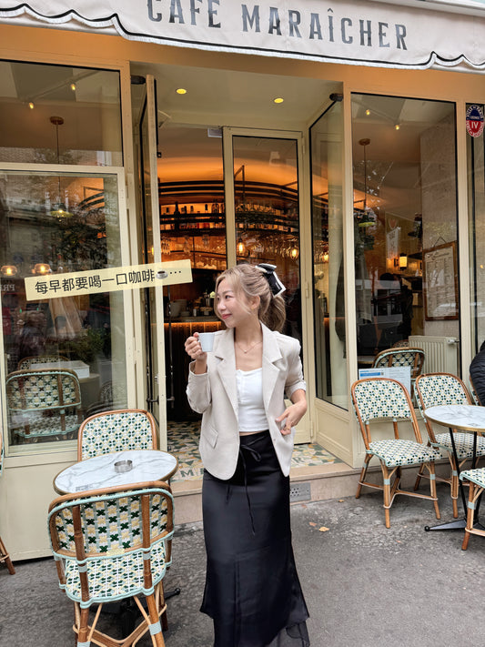 Small check jacket