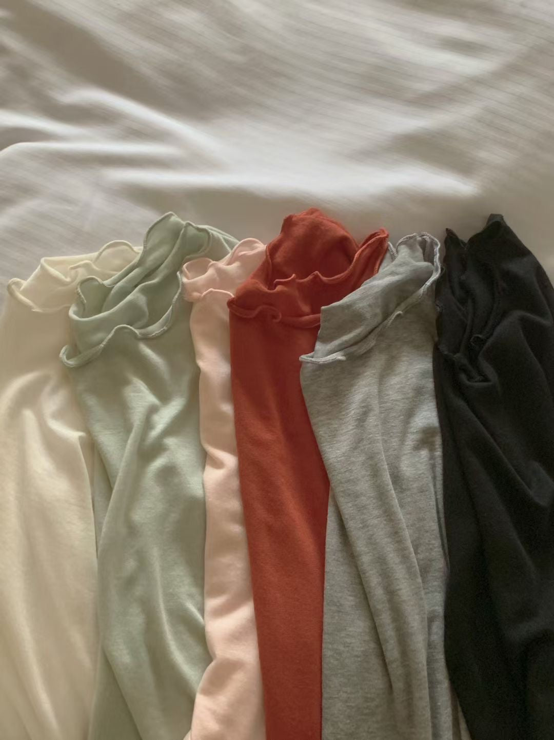 波浪天絲長袖Tee