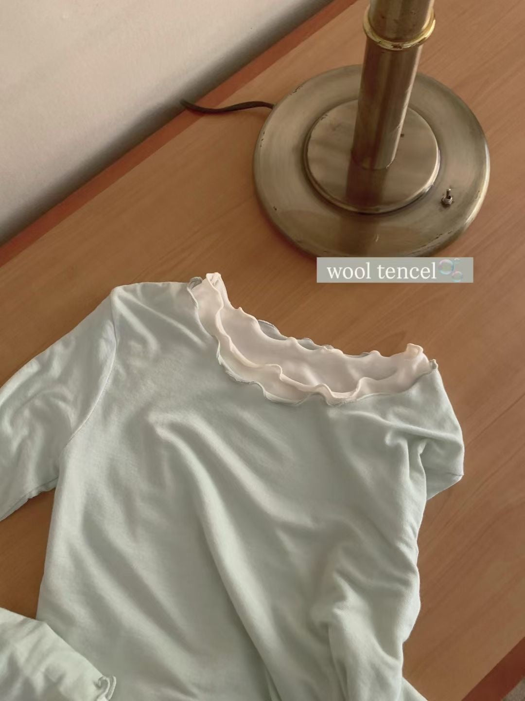 波浪天絲長袖Tee