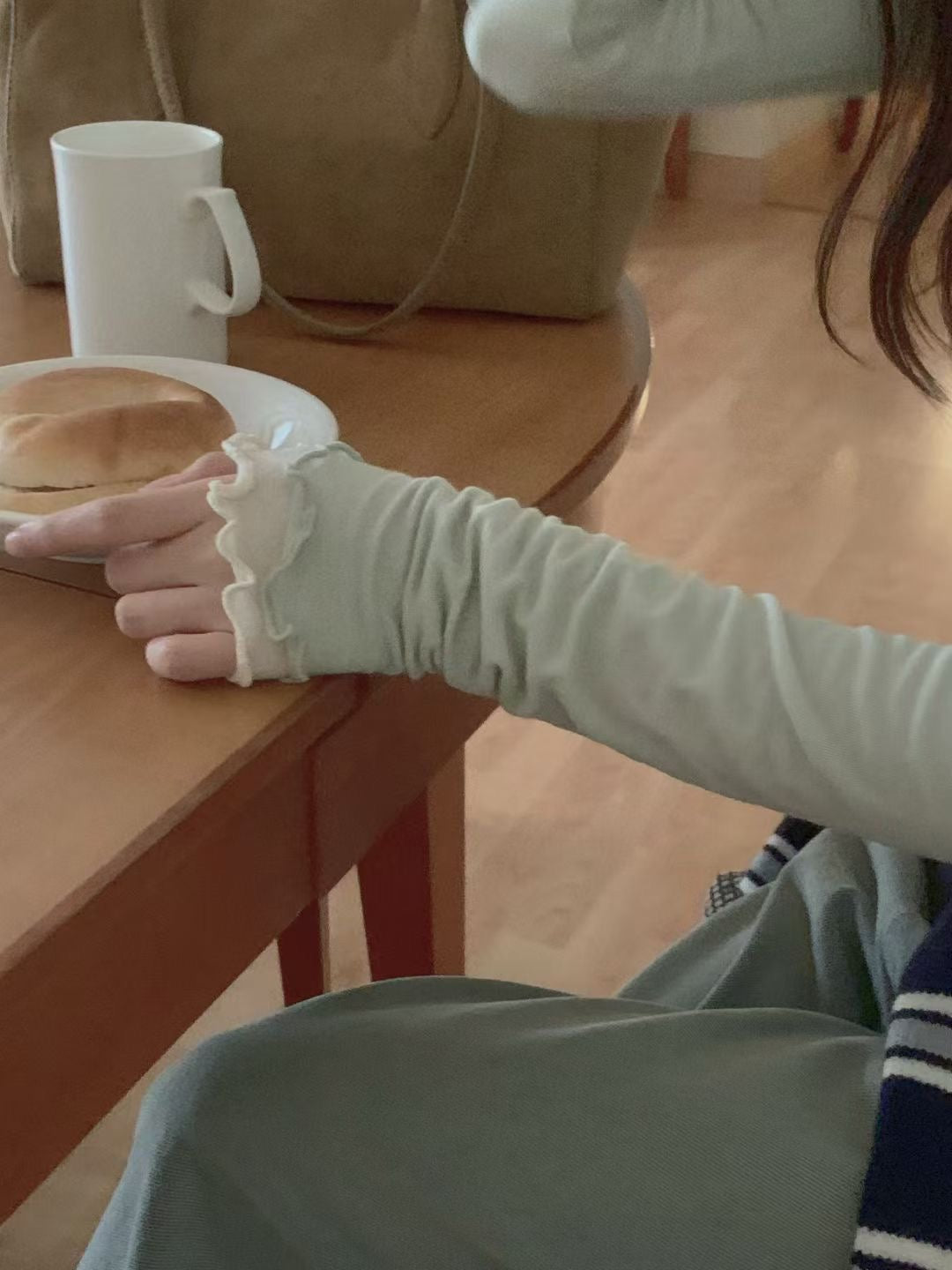 波浪天絲長袖Tee