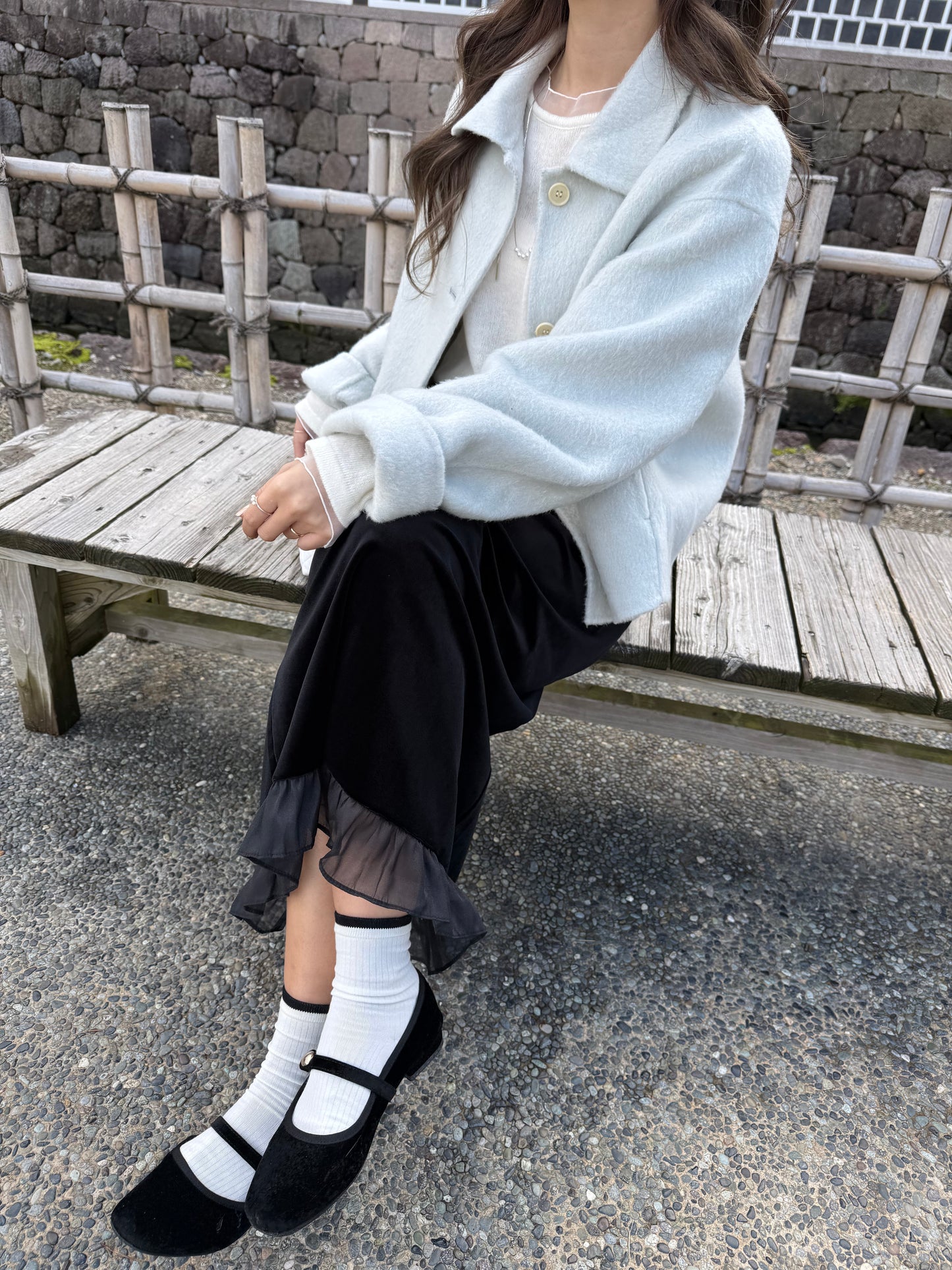 95 wool)Moonlight handmade coat