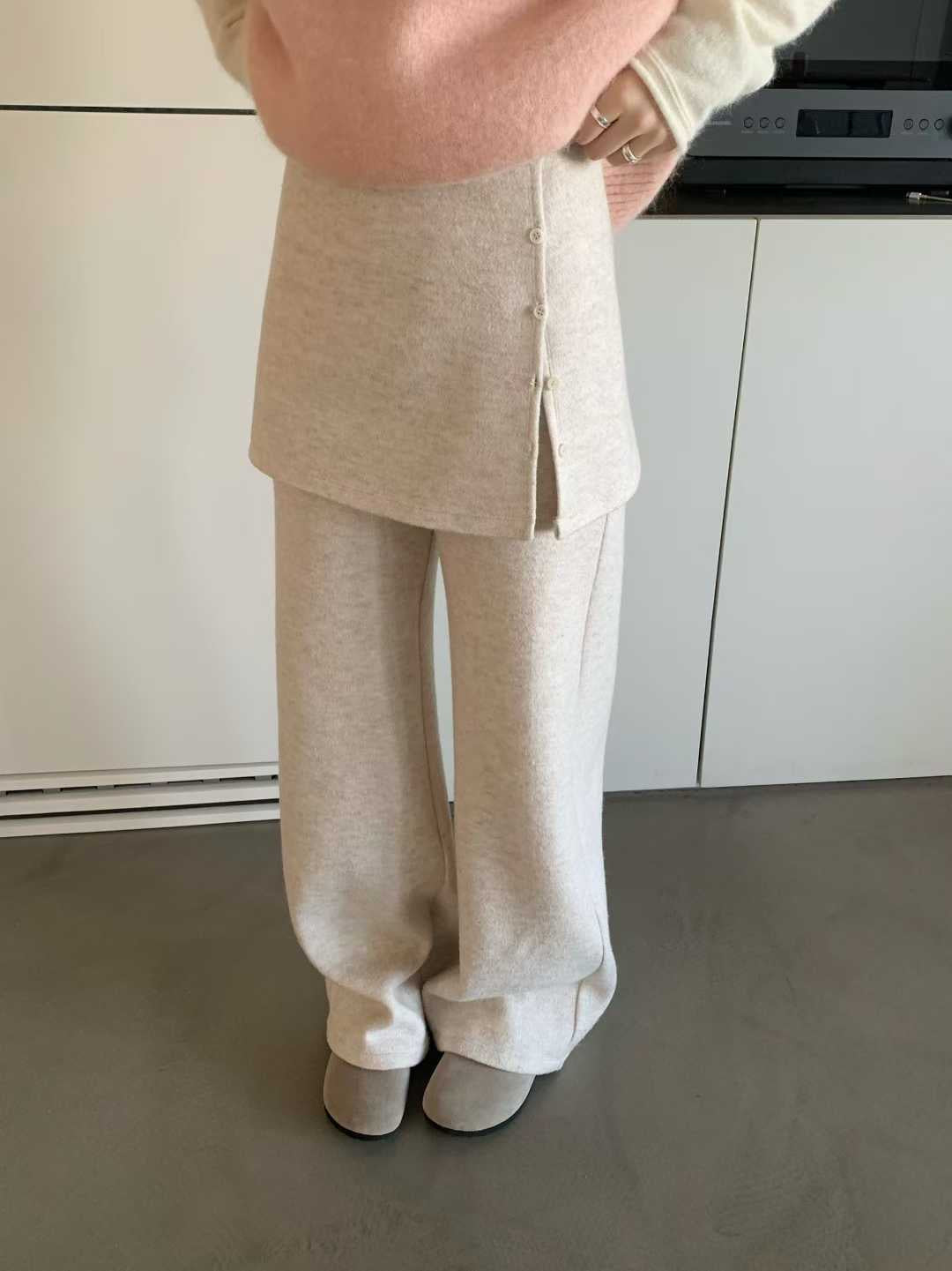 內加絨｜Warm and easy pants SET(2 colors)