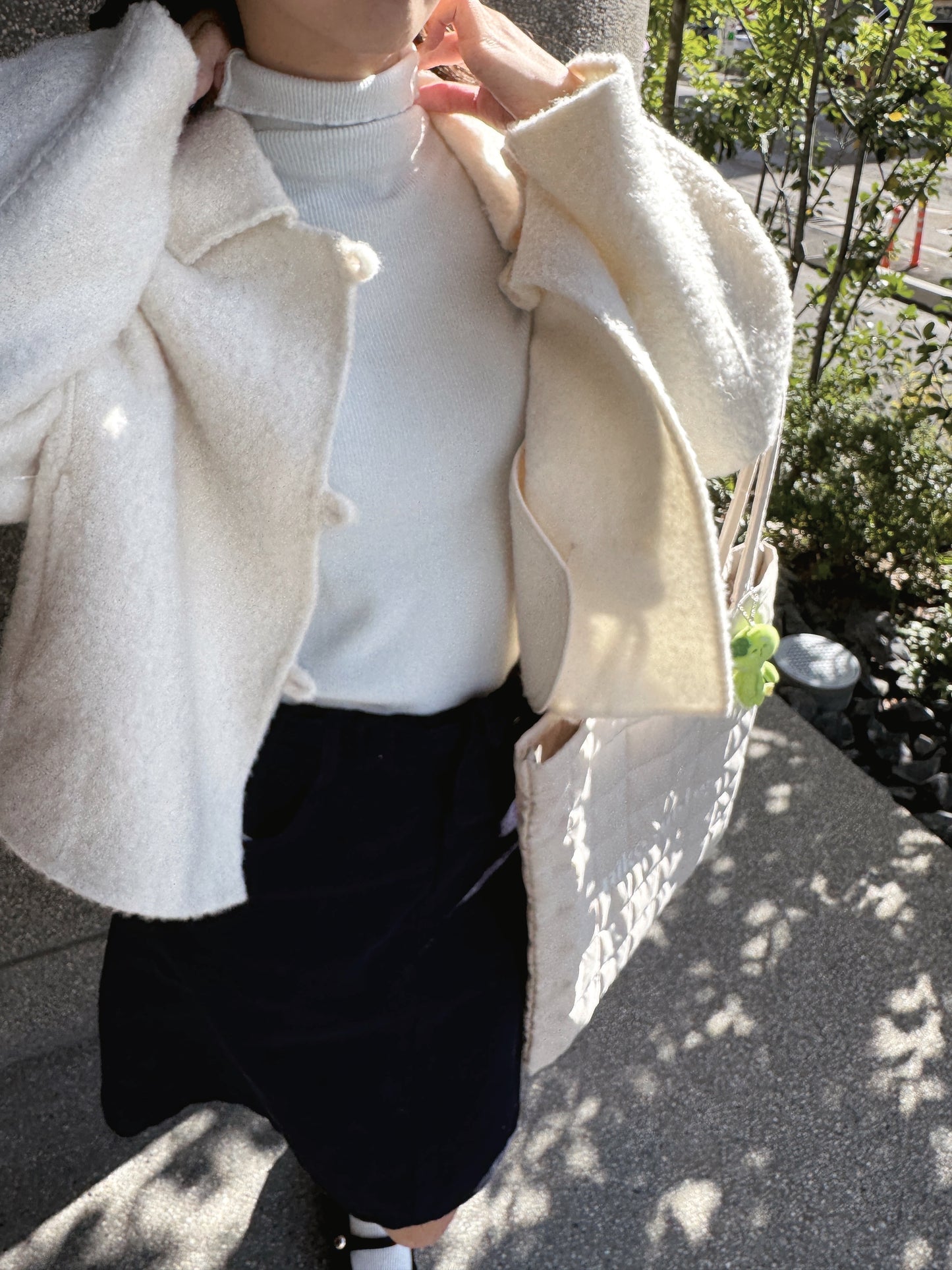 95 wool)Snowman handmade coat