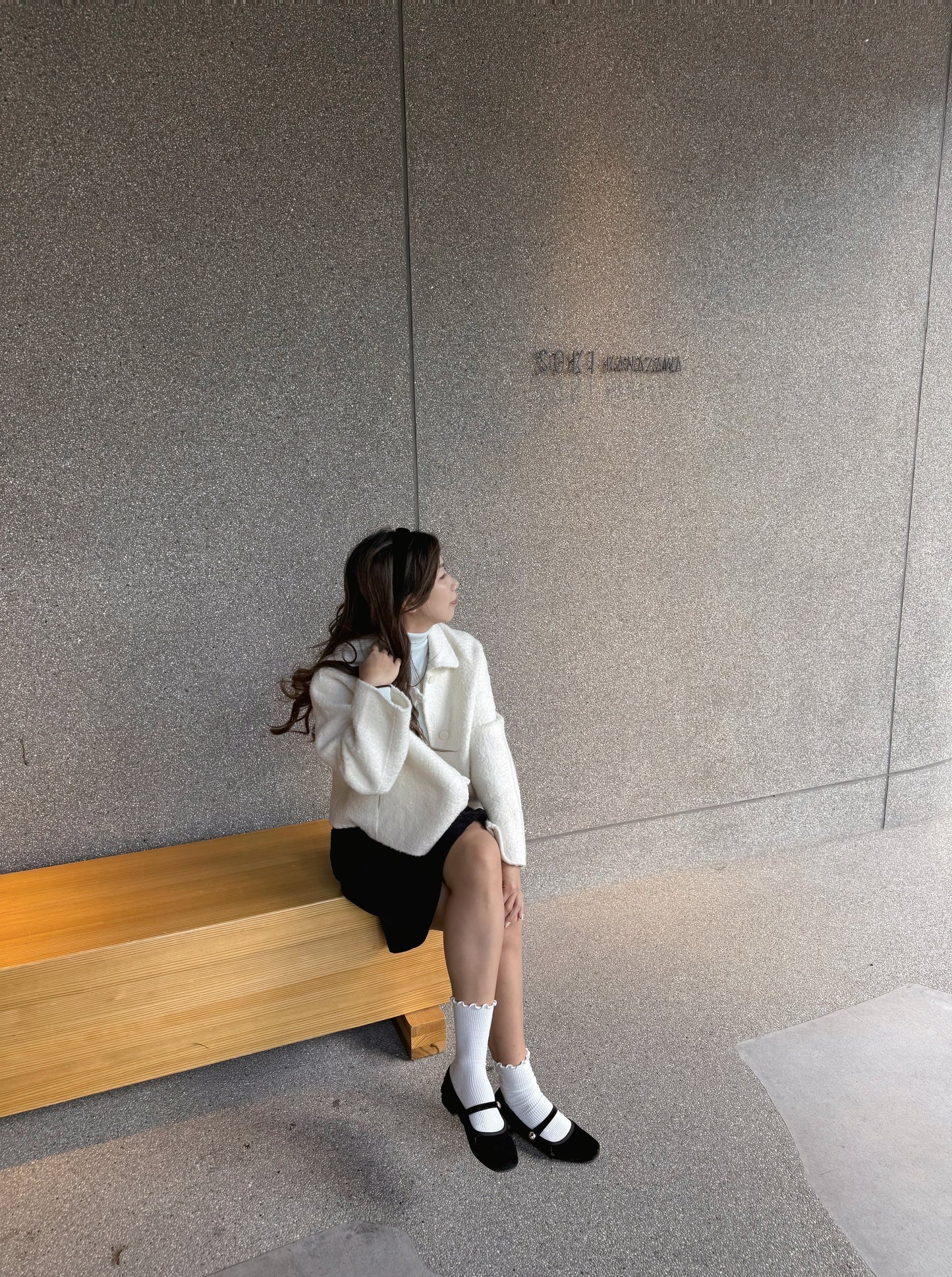 95 wool)Snowman handmade coat