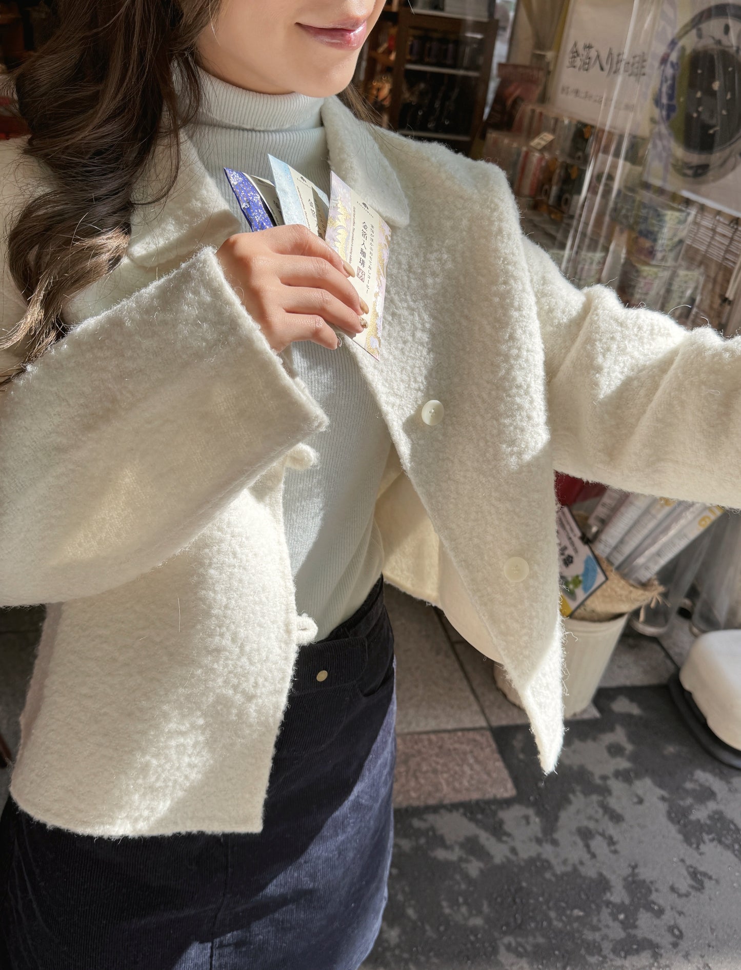 95 wool)Snowman handmade coat