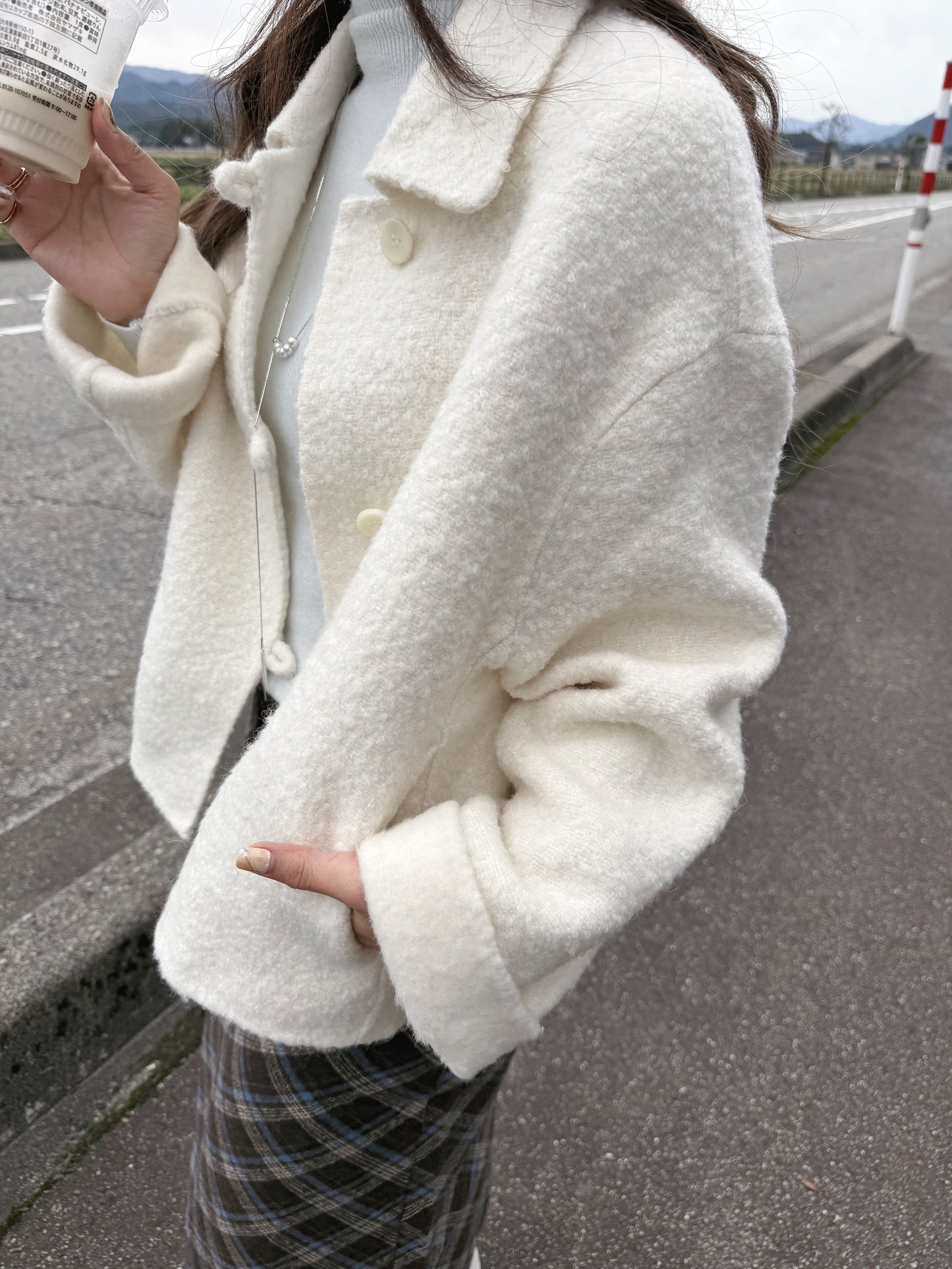 95 wool)Snowman handmade coat