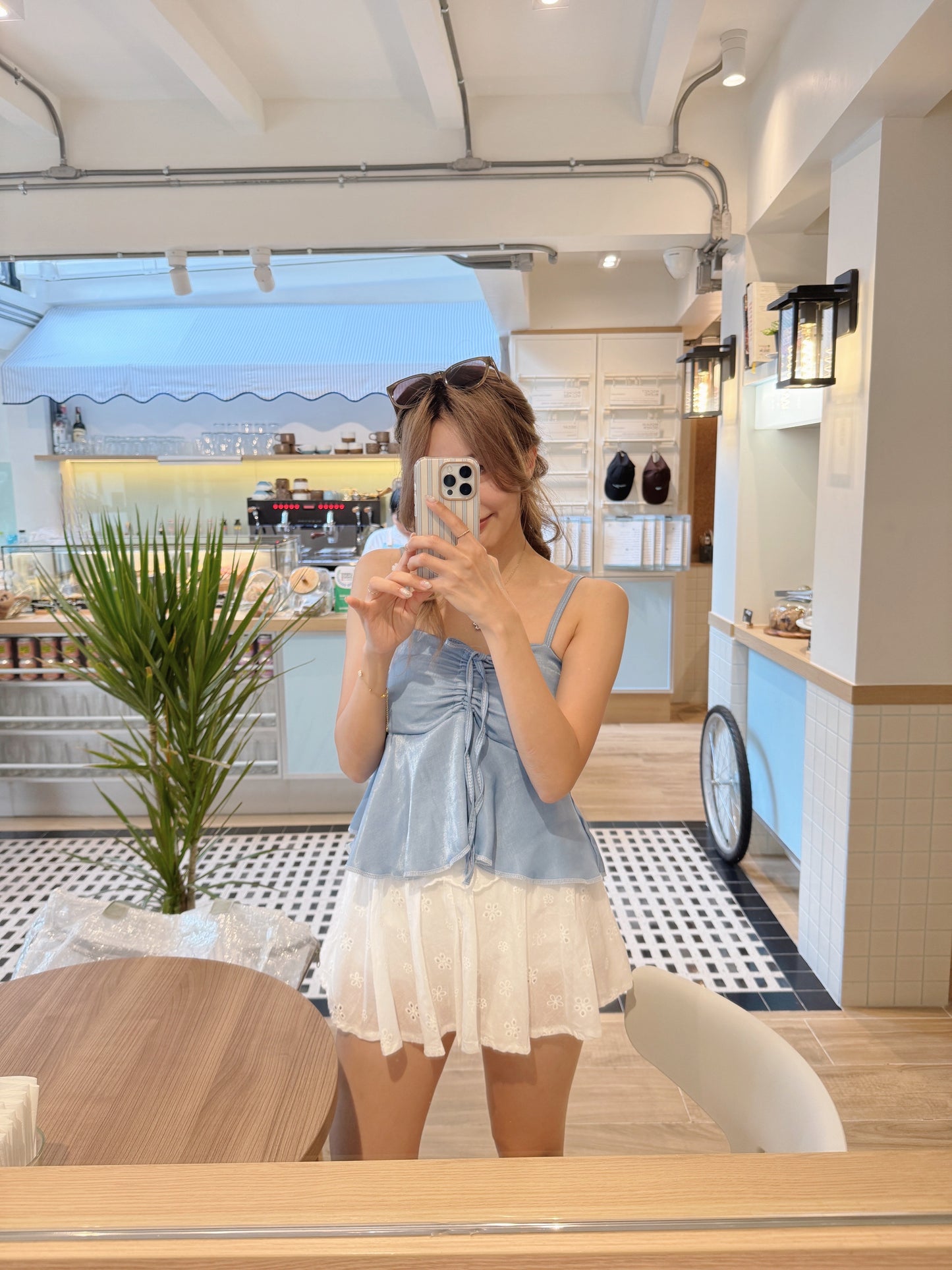 Milky flower skirt(inner pants)