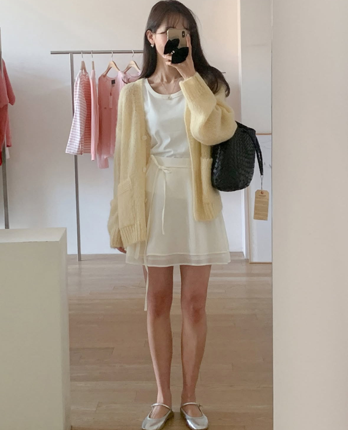 Spring mini skirt